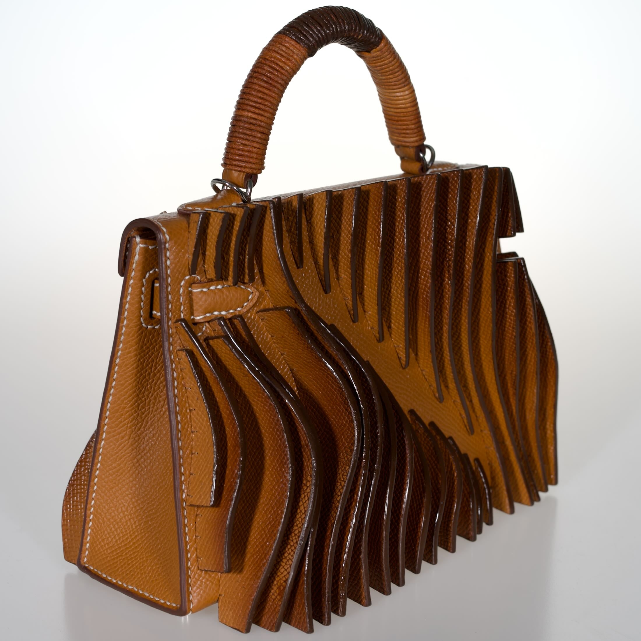 Jay Ahr “Relief” Act I Hermès Mini Kelly II Gold with Palladium Hardware