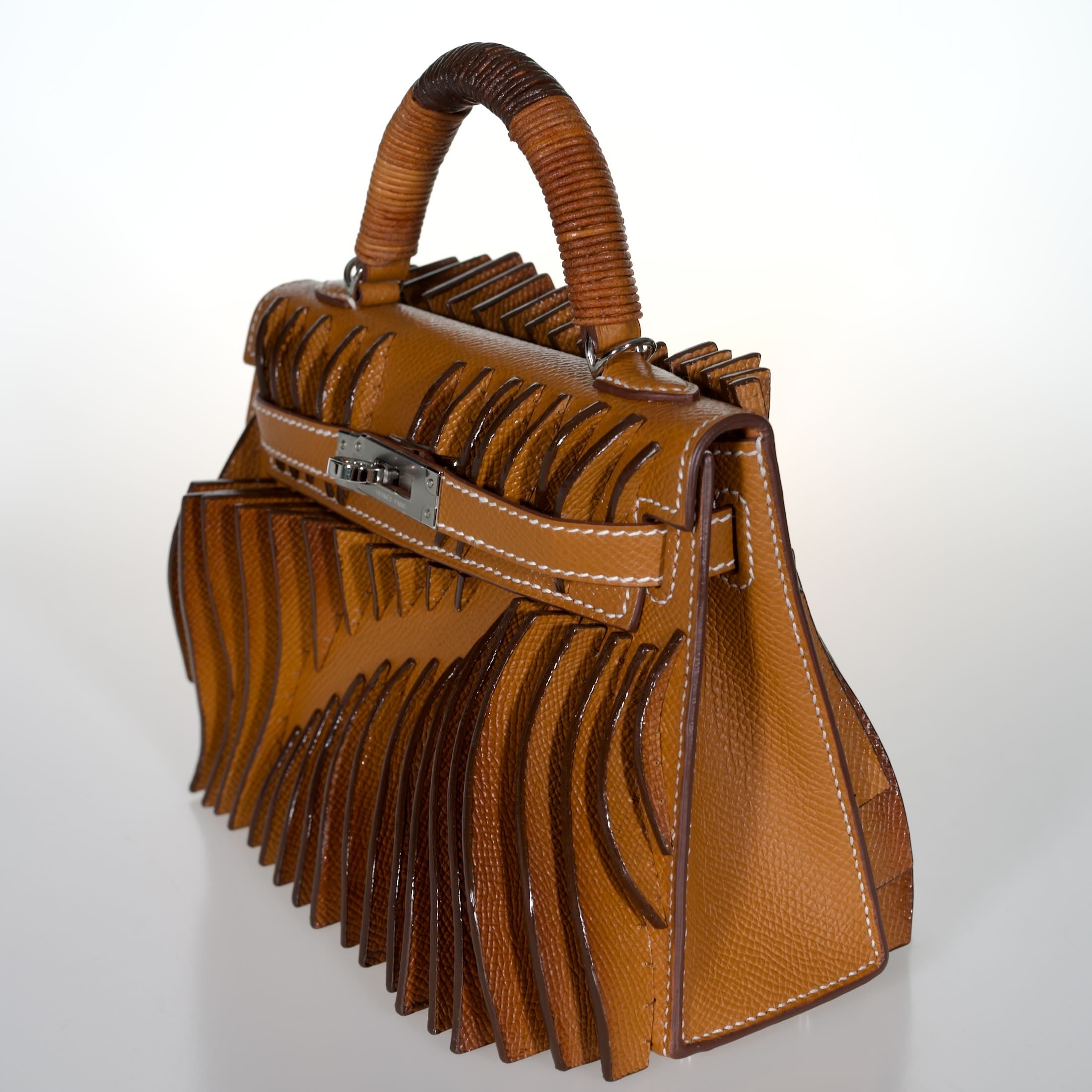Jay Ahr “Relief” Act I Hermès Mini Kelly II Gold with Palladium Hardware