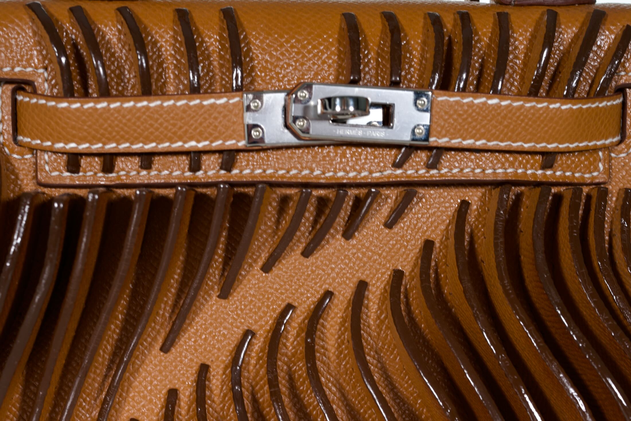 Jay Ahr “Relief” Act I Hermès Mini Kelly II Gold with Palladium Hardware