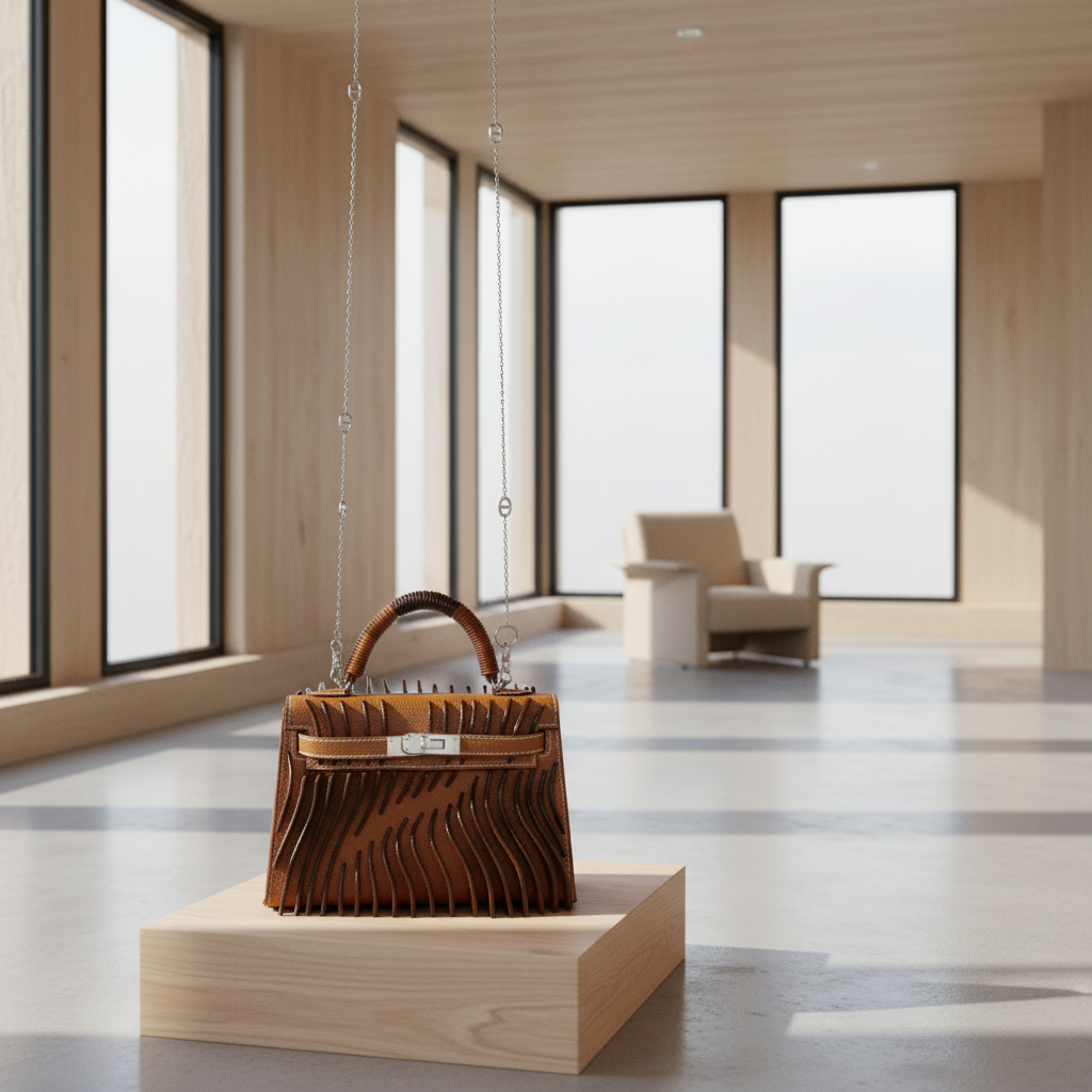Jay Ahr “Relief” Act I Hermès Mini Kelly II Gold with Palladium Hardware