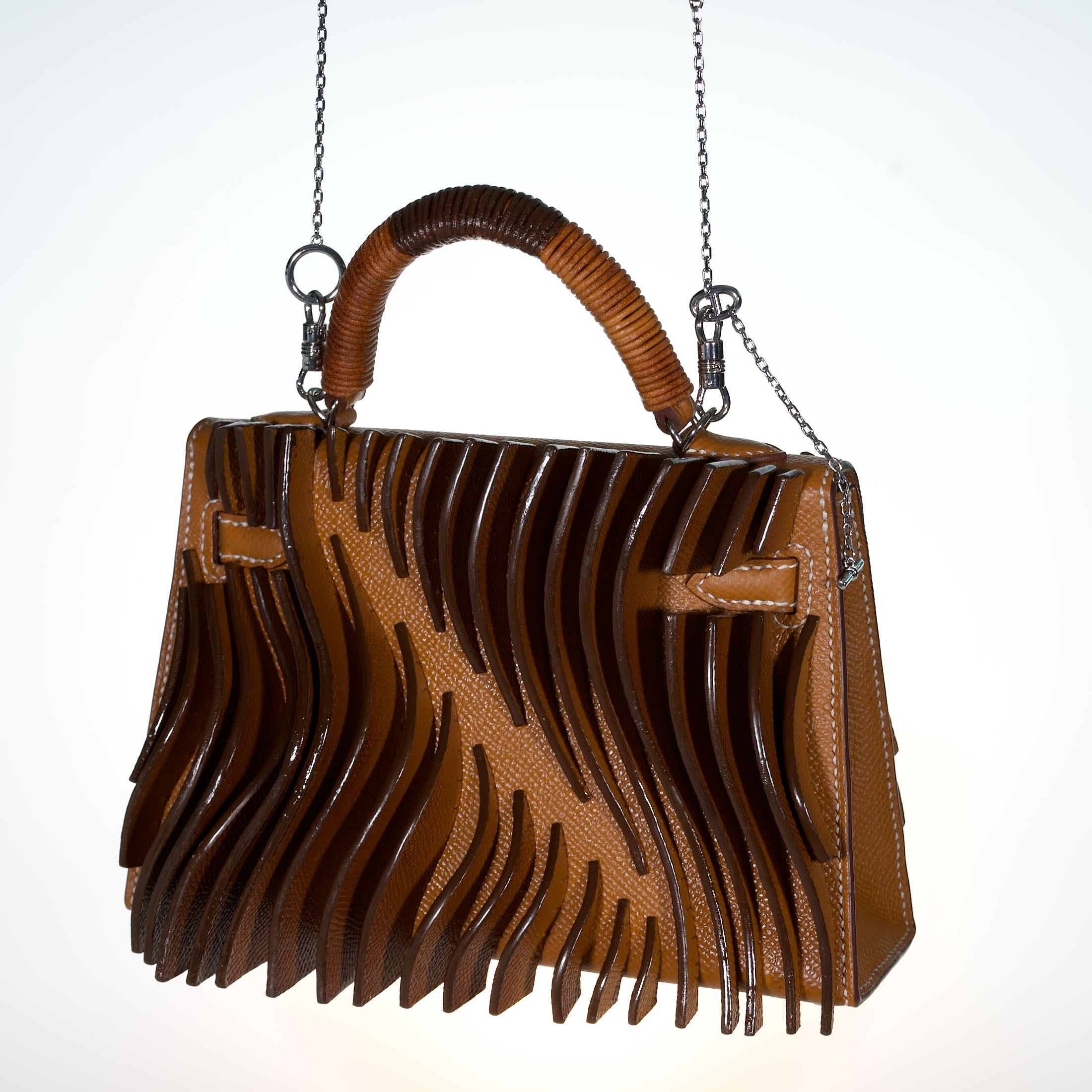 Jay Ahr “Relief” Act I Hermès Mini Kelly II Gold with Palladium Hardware