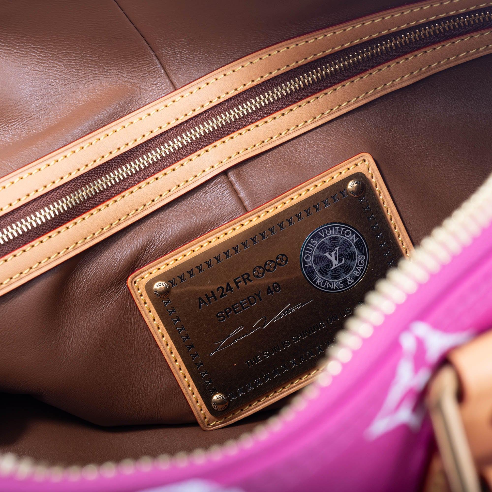 Louis Vuitton Speedy P9 Bandoulière 40 Pink Agate Monogram Leather