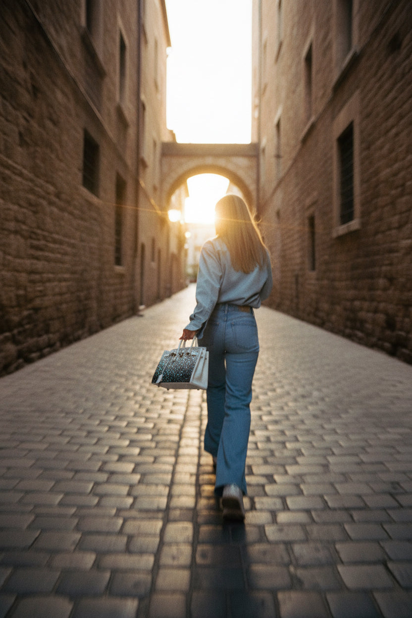 Vintage Hermès Custom Swarovski Crystal Birkin 25 White Epsom Palladium
