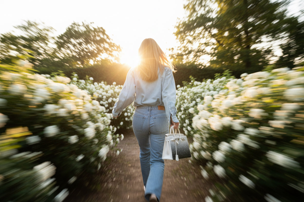 Vintage Hermès Custom Swarovski Crystal Birkin 25 White Epsom Palladium