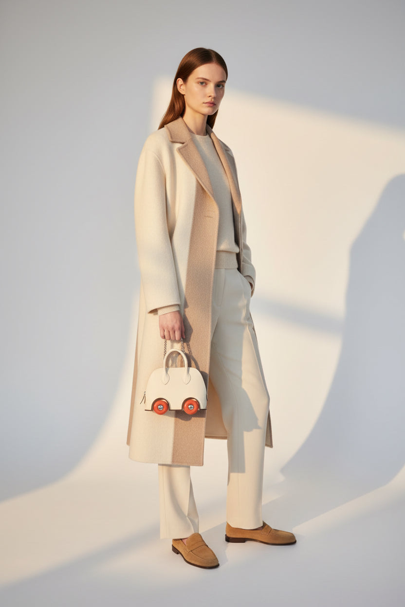 Hermès Mini Bolide 1923 On Wheels Craie Epsom Palladium Hardware