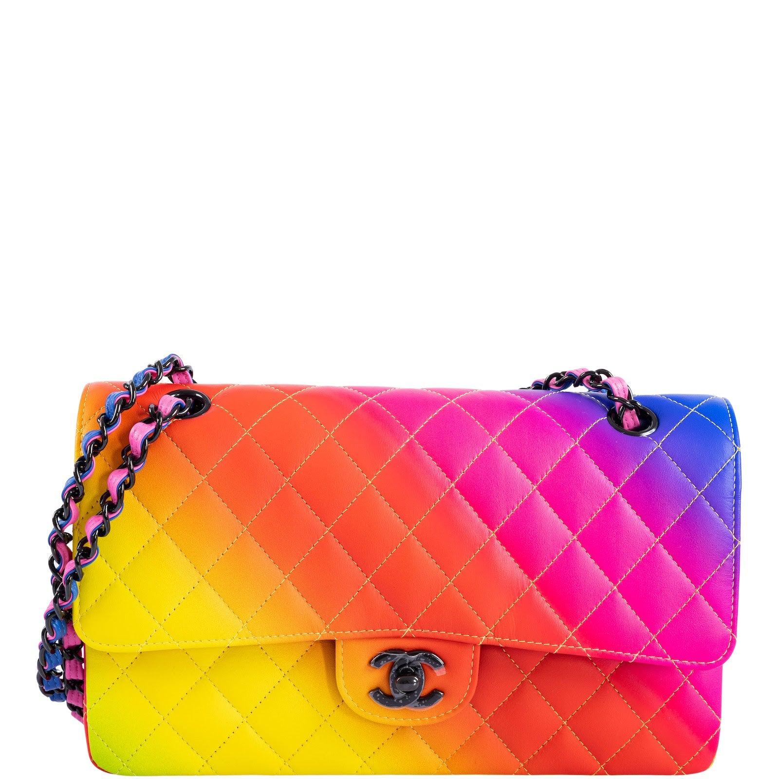 Chanel Medium Classic Flap Bag Rainbow 23C (Cruise Collection)