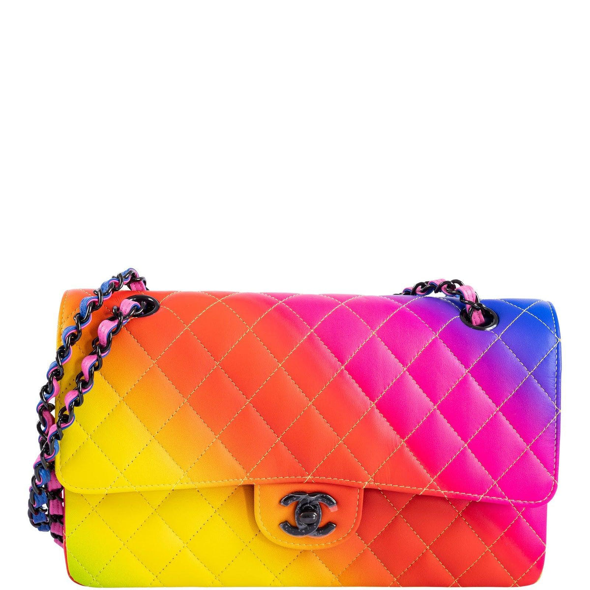 Chanel Medium Classic Flap Bag Rainbow 23C (Cruise Collection