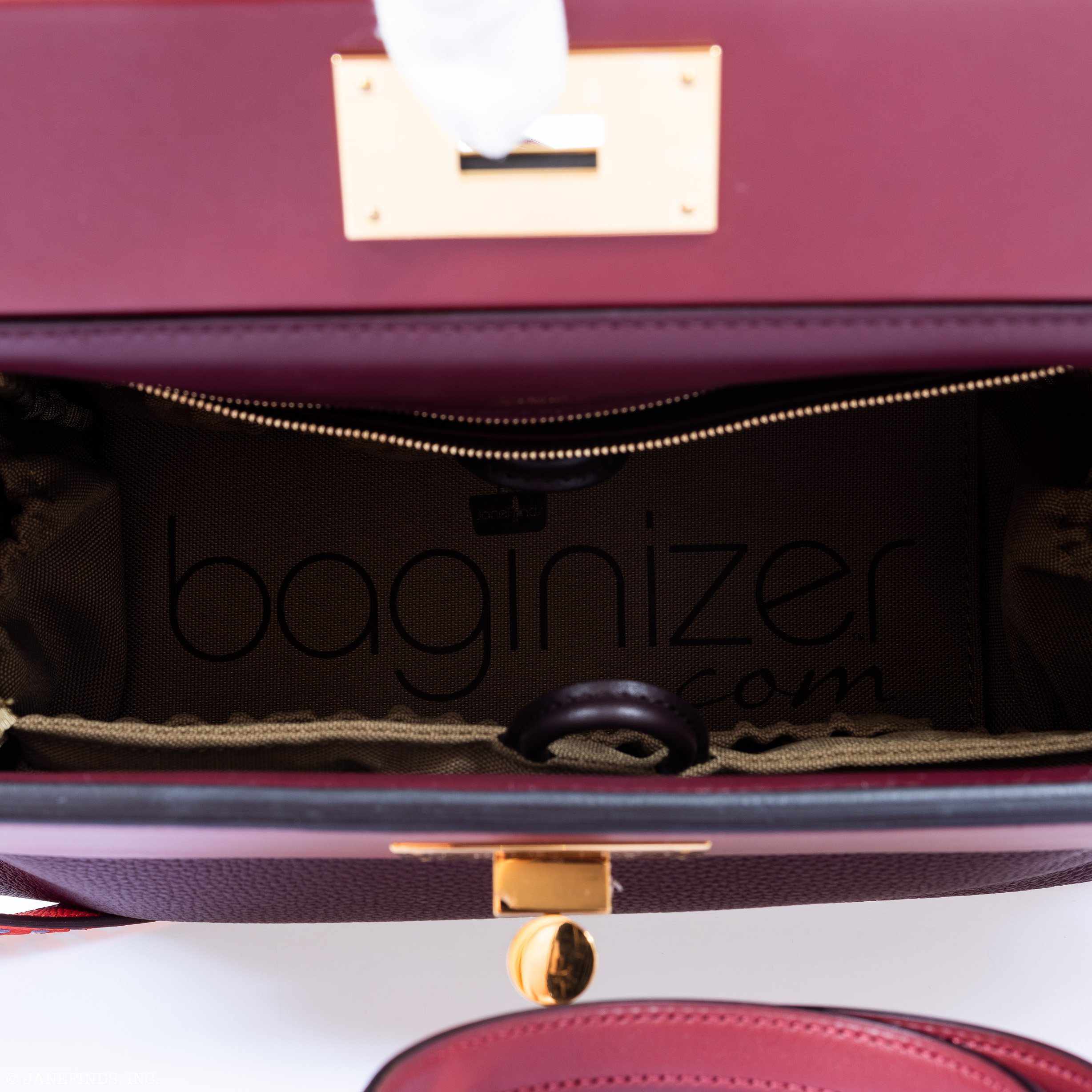 Hermès 24/24 29 Bordeaux & Rouge H Swift & Togo Gold Hardware