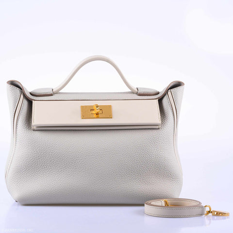 Hermès 24/24 29 Gris Perle Togo & Beton Swift Gold Hardware