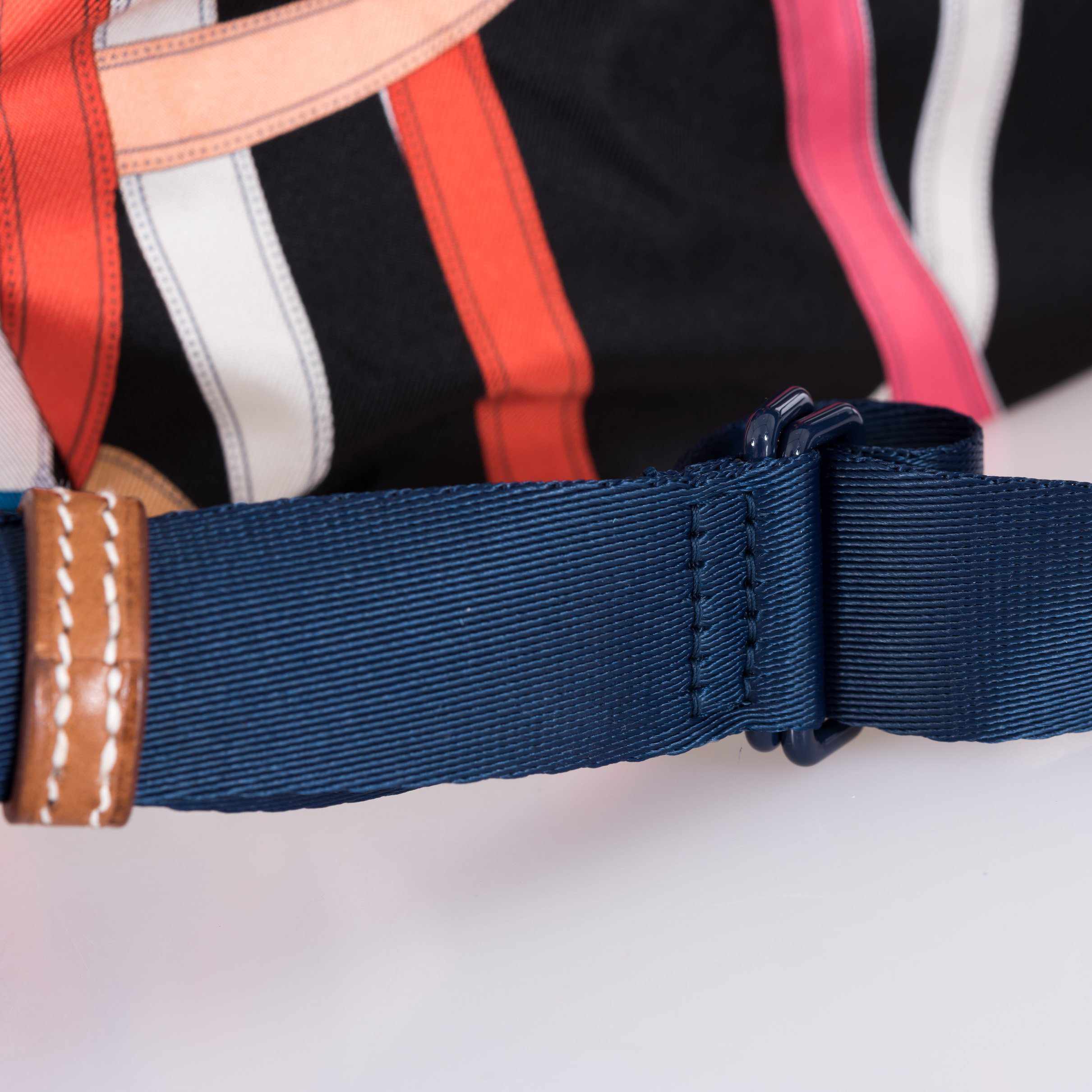 Hermès Airsilk Backpack Cavalcadour Black Technical Silk