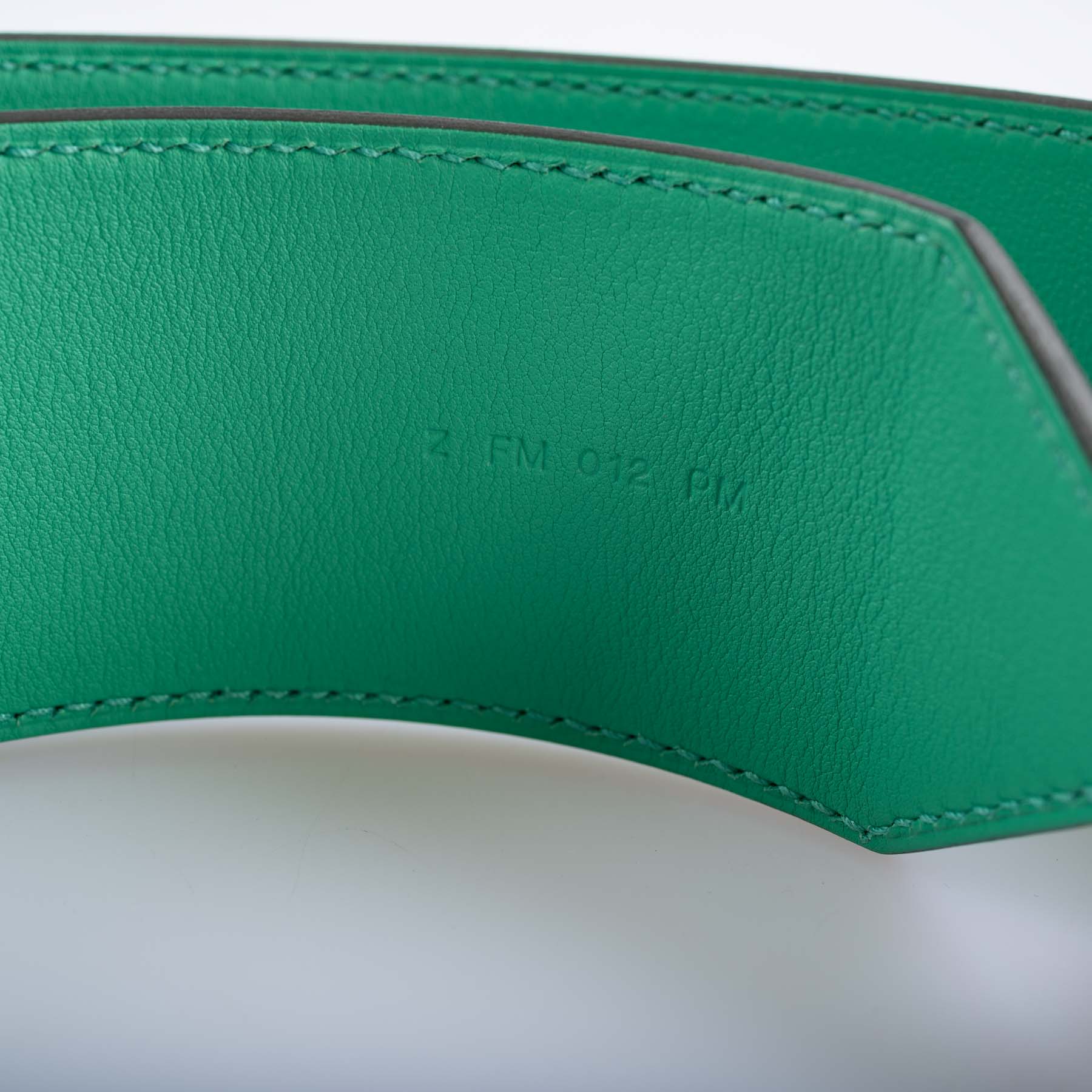 Hermès Bandouliere Kelly Pochette Shoulder Strap Menthe Swift and Celeste Epsom Gold hardware