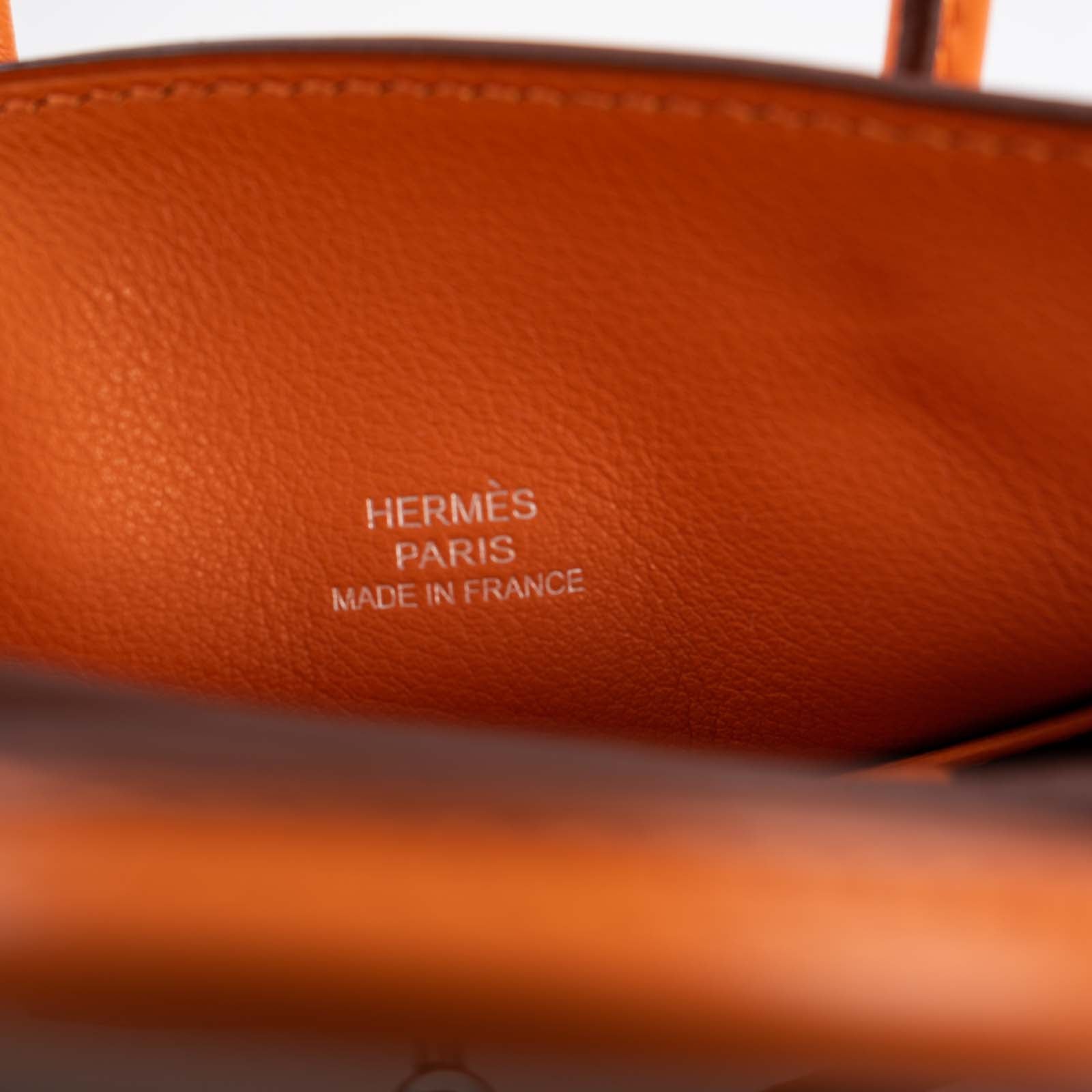 Hermès Birkin 15 Micro Orange Swift with Palladium Hardware