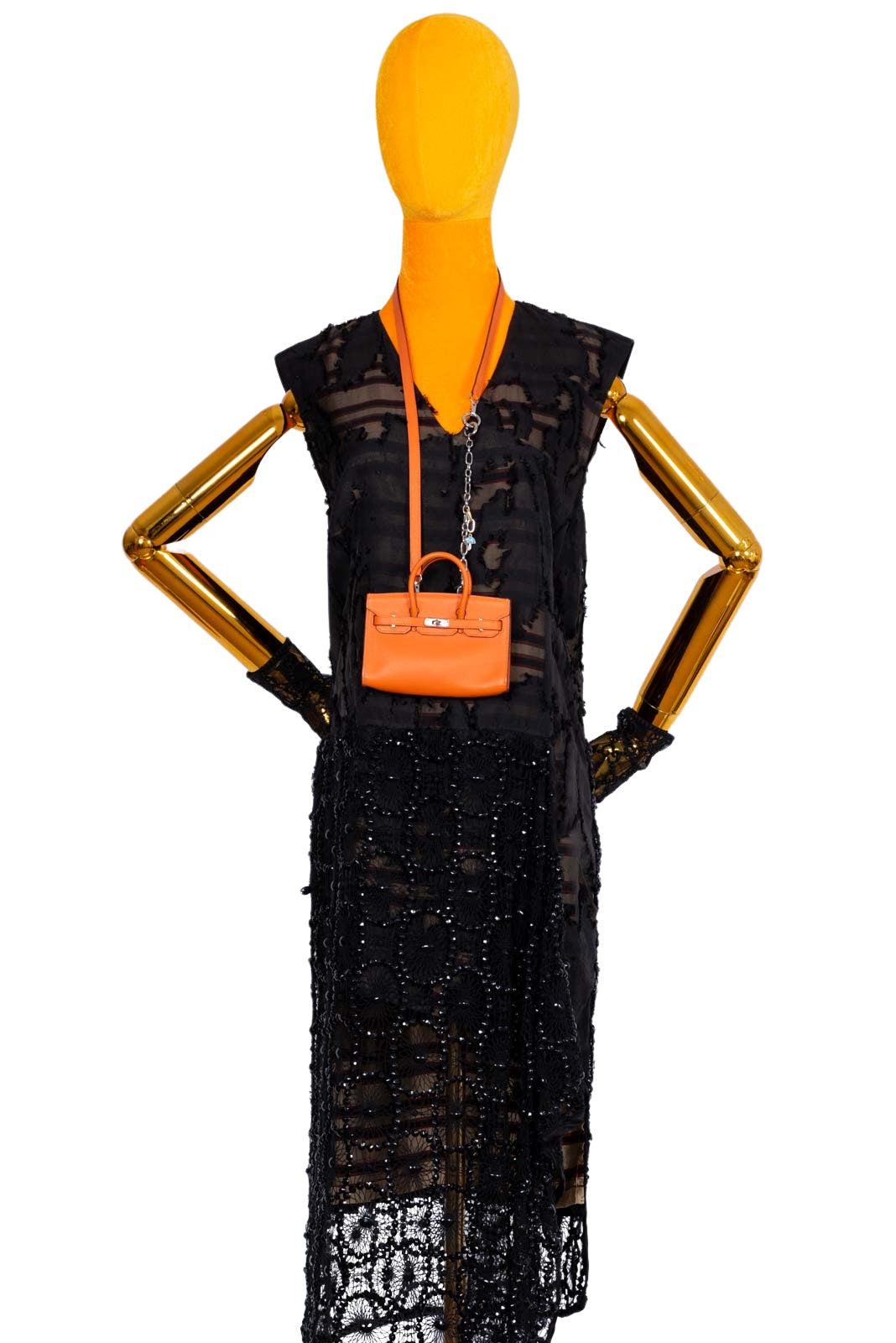 Hermès Birkin 15 Micro Orange Swift with Palladium Hardware