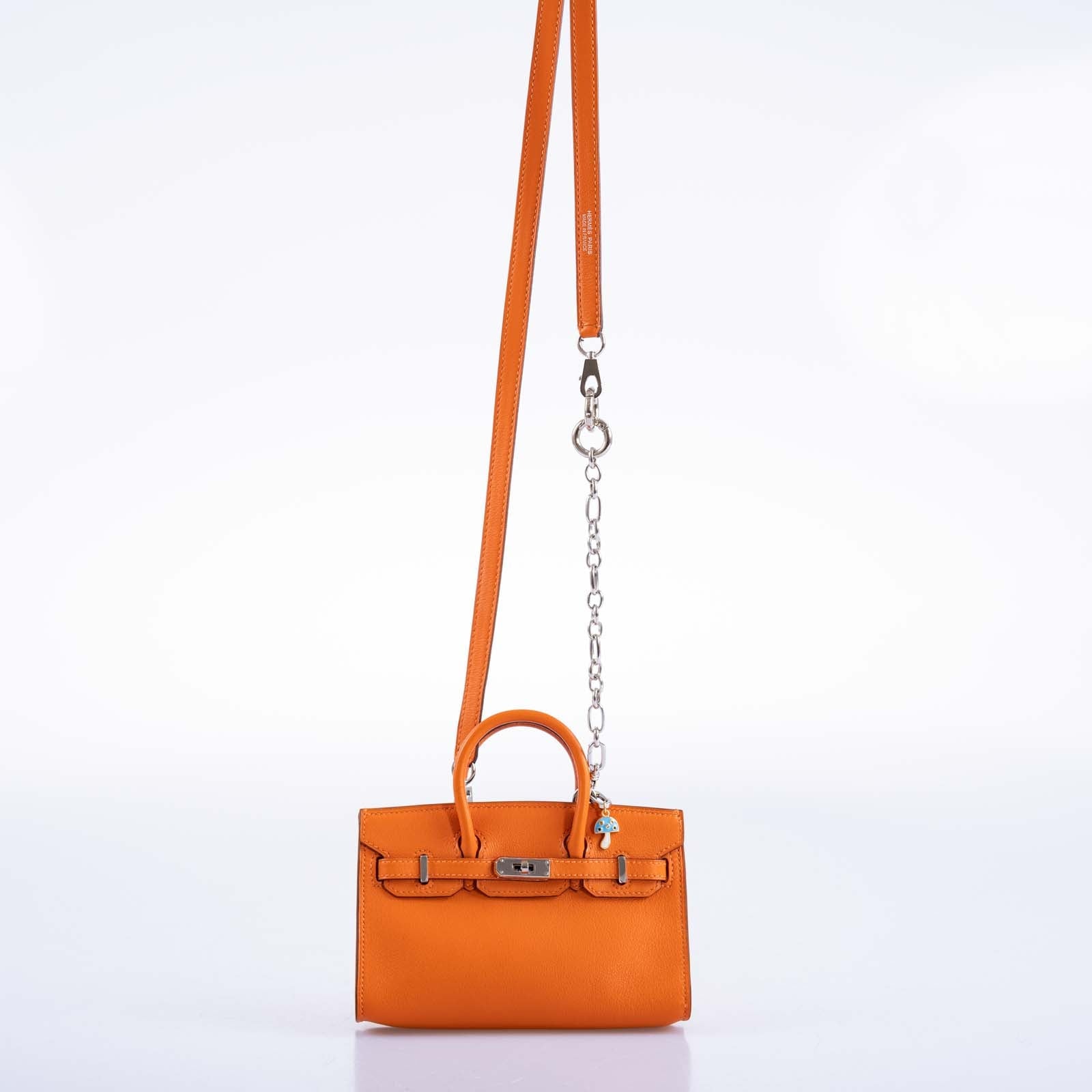 Hermès Birkin 15 Micro Orange Swift with Palladium Hardware