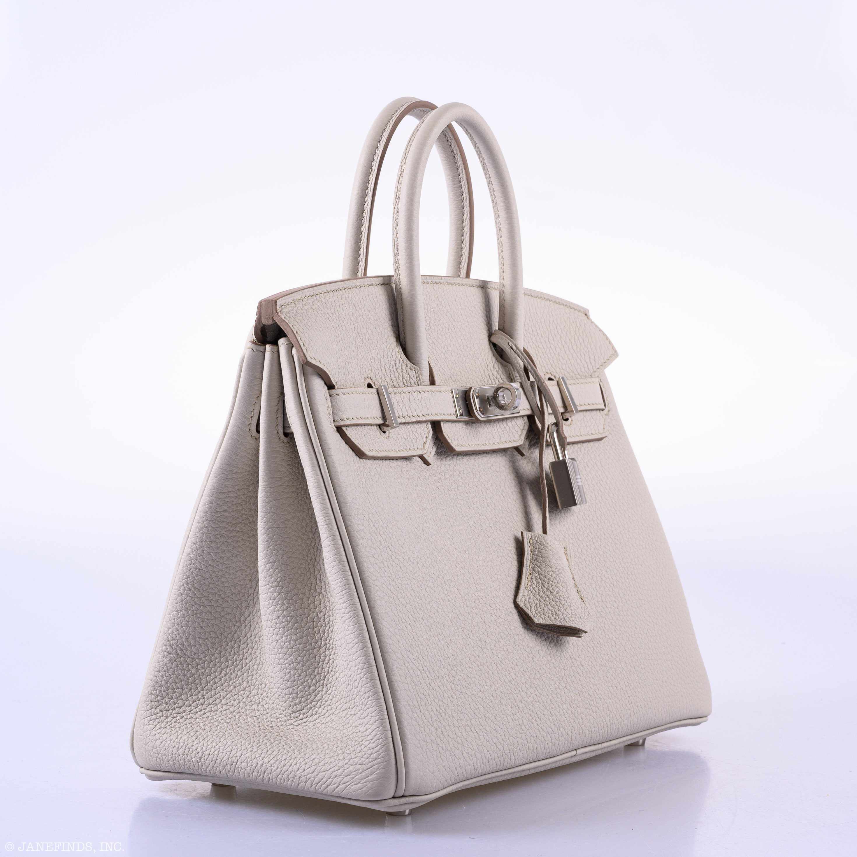 Hermès Birkin 25 Beton Togo Palladium Hardware - 2019, D