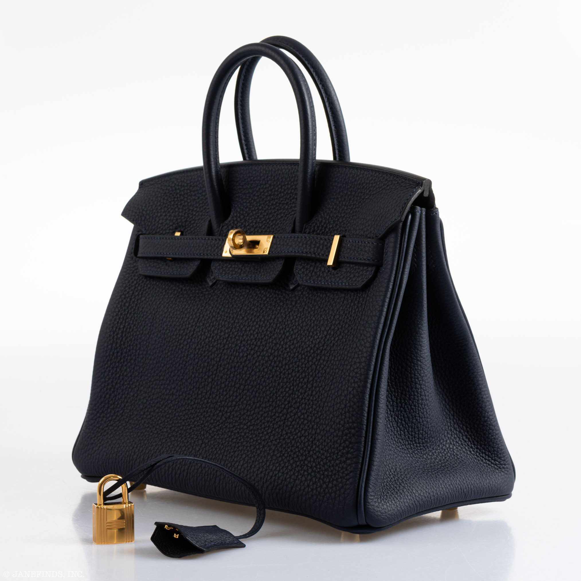 Hermès Birkin 25 Bleu Nuit Togo Gold Hardware - 2019, D