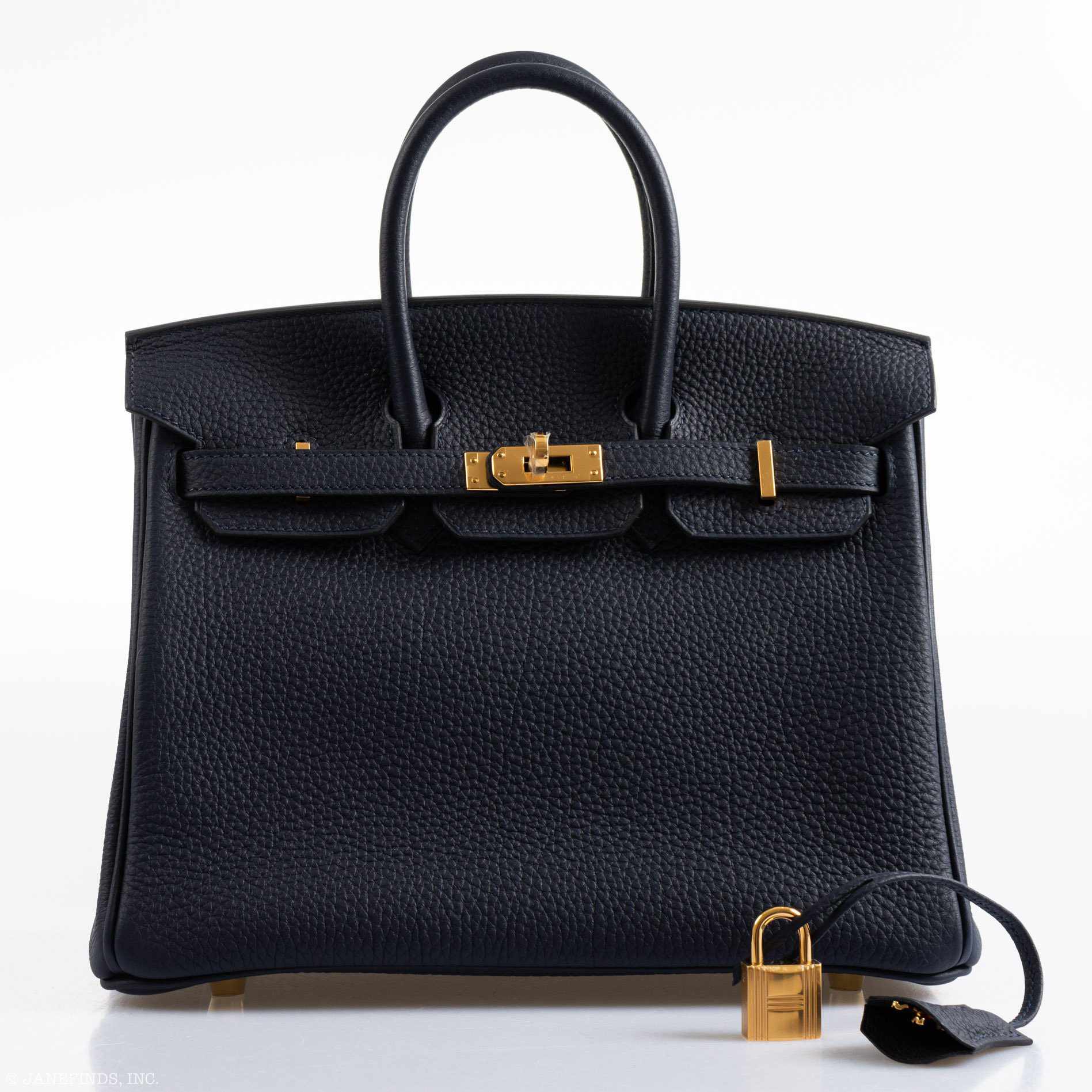 Hermès Birkin 25 Bleu Nuit Togo Gold Hardware - 2019, D