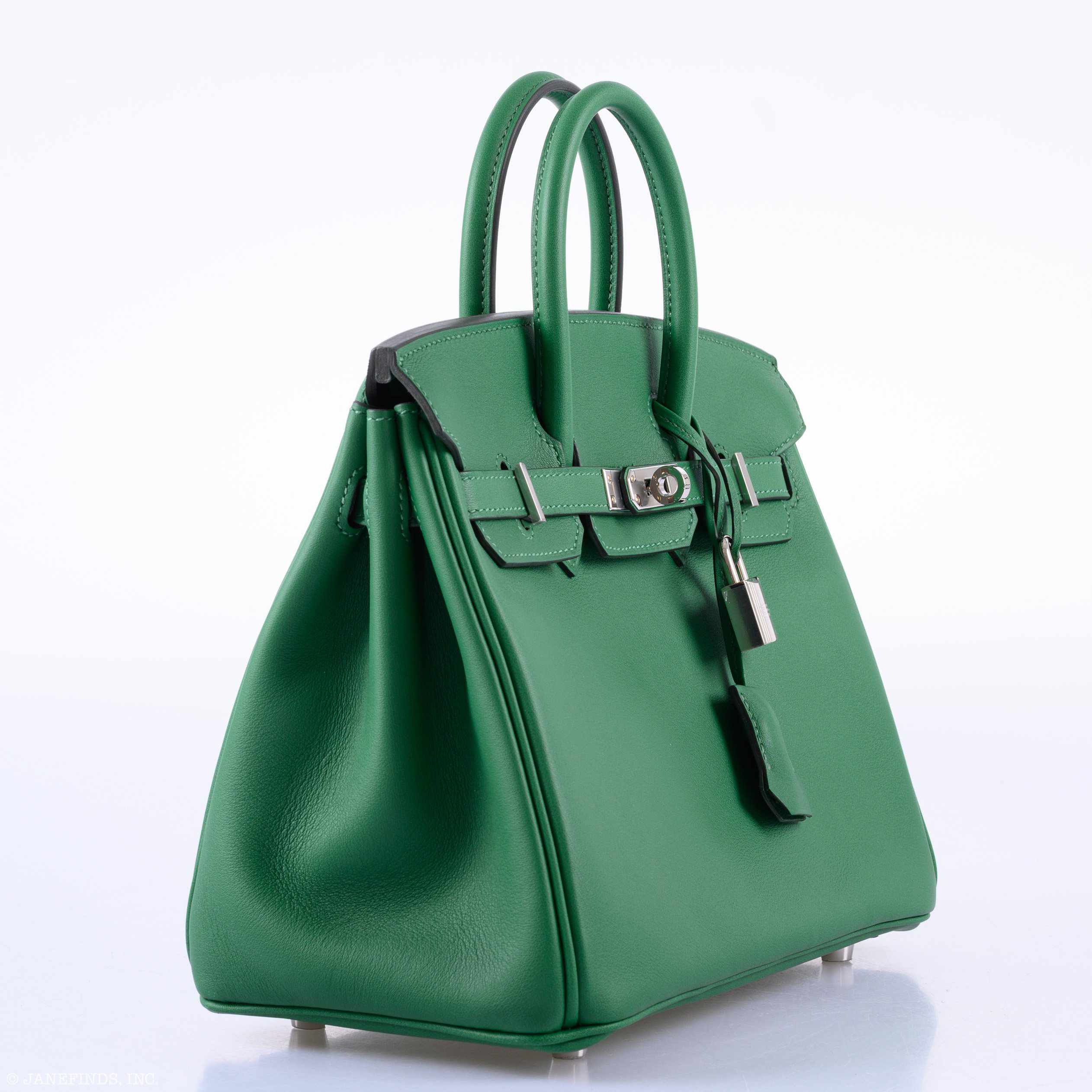 Hermès Birkin 25 Cactus Swift Leather Palladium Hardware - 2019, D