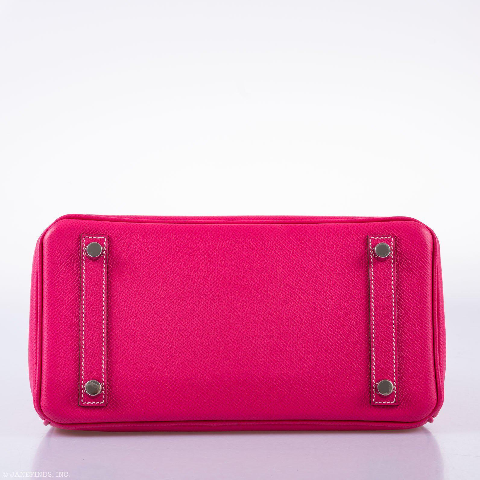 Hermès Birkin 25 Candy Collection Rose Tyrien Epsom Palladium Hardware - Q, Square