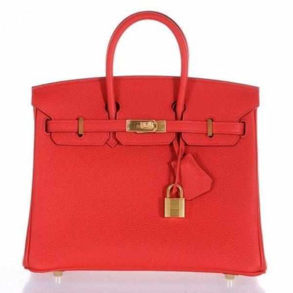 Hermès Rouge H Togo Birkin 25 GHW ○ Labellov ○ Buy and Sell