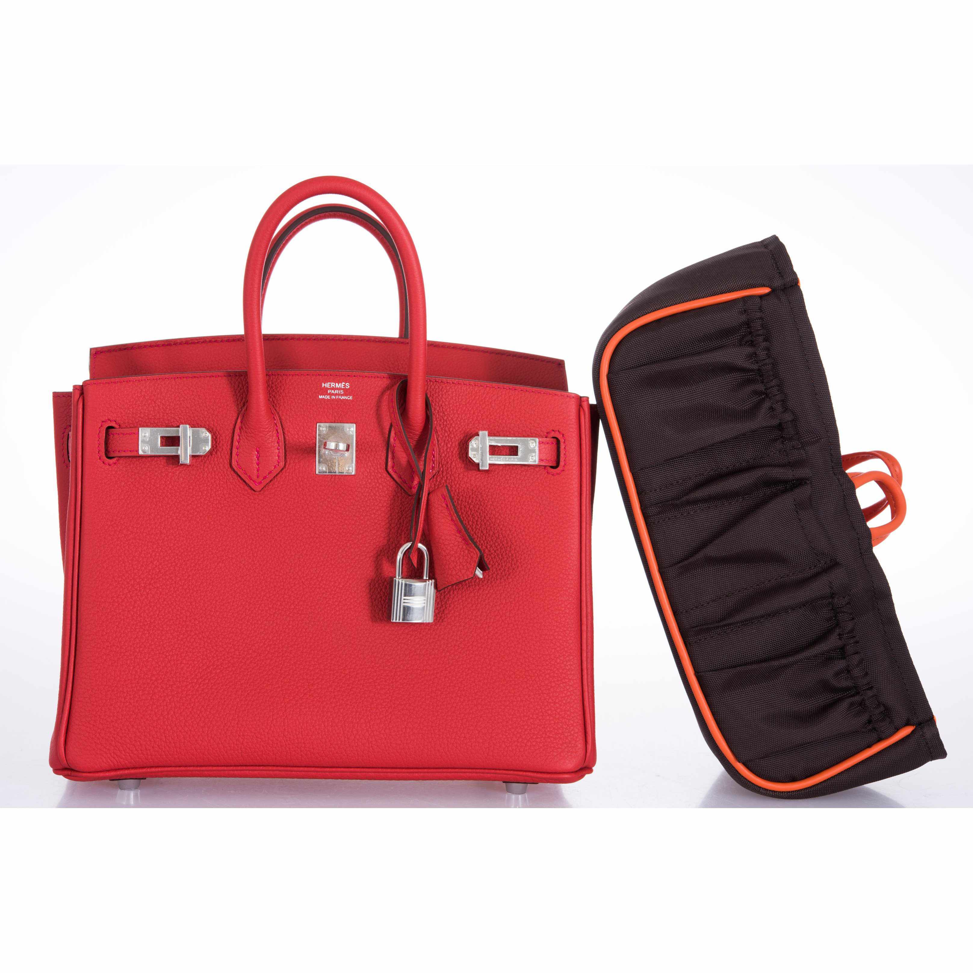 Hermès Birkin 25 Geranium Togo Palladium Hardware
