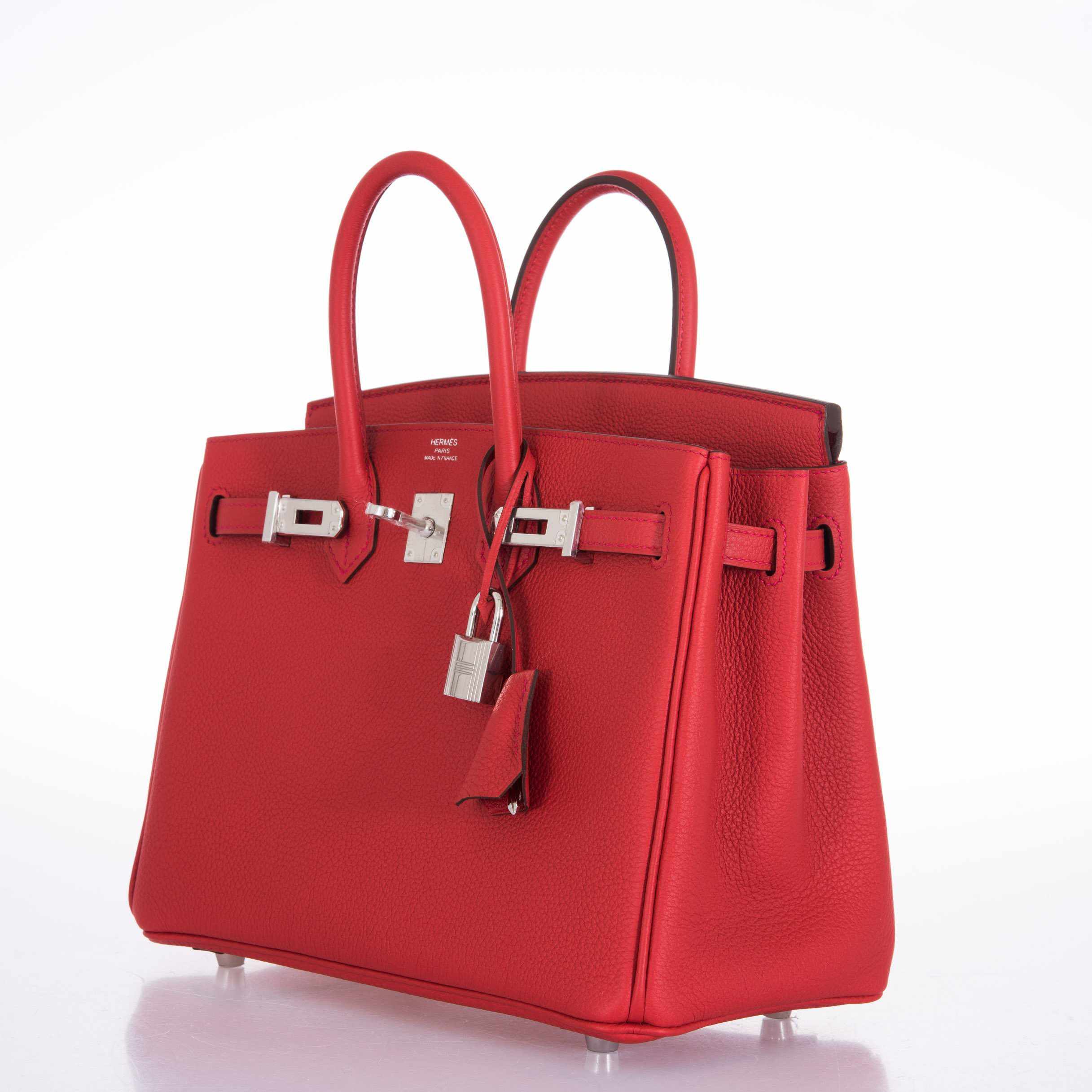 Hermès Birkin 25 Geranium Togo Palladium Hardware
