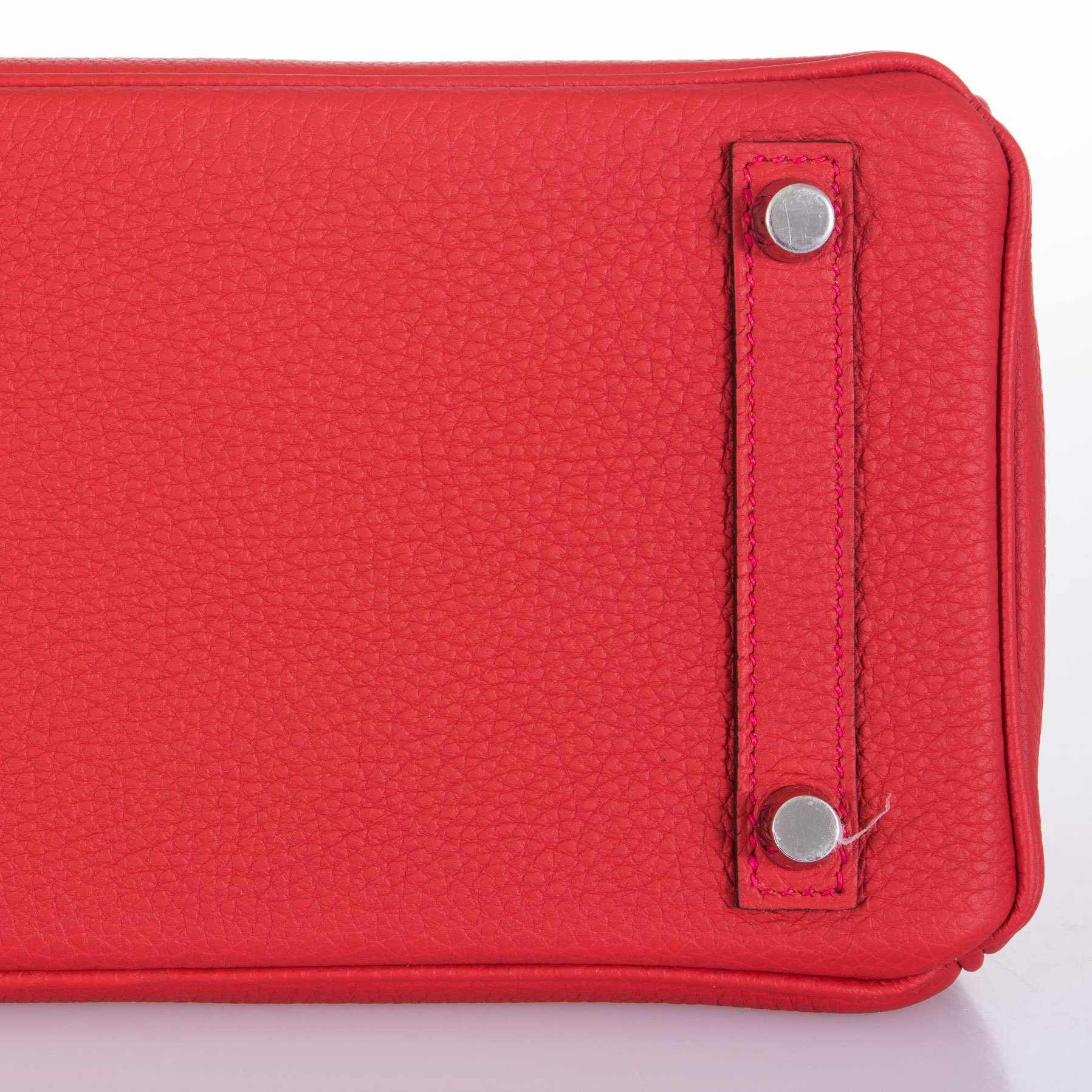 Hermès Birkin 25 Geranium Togo Palladium Hardware