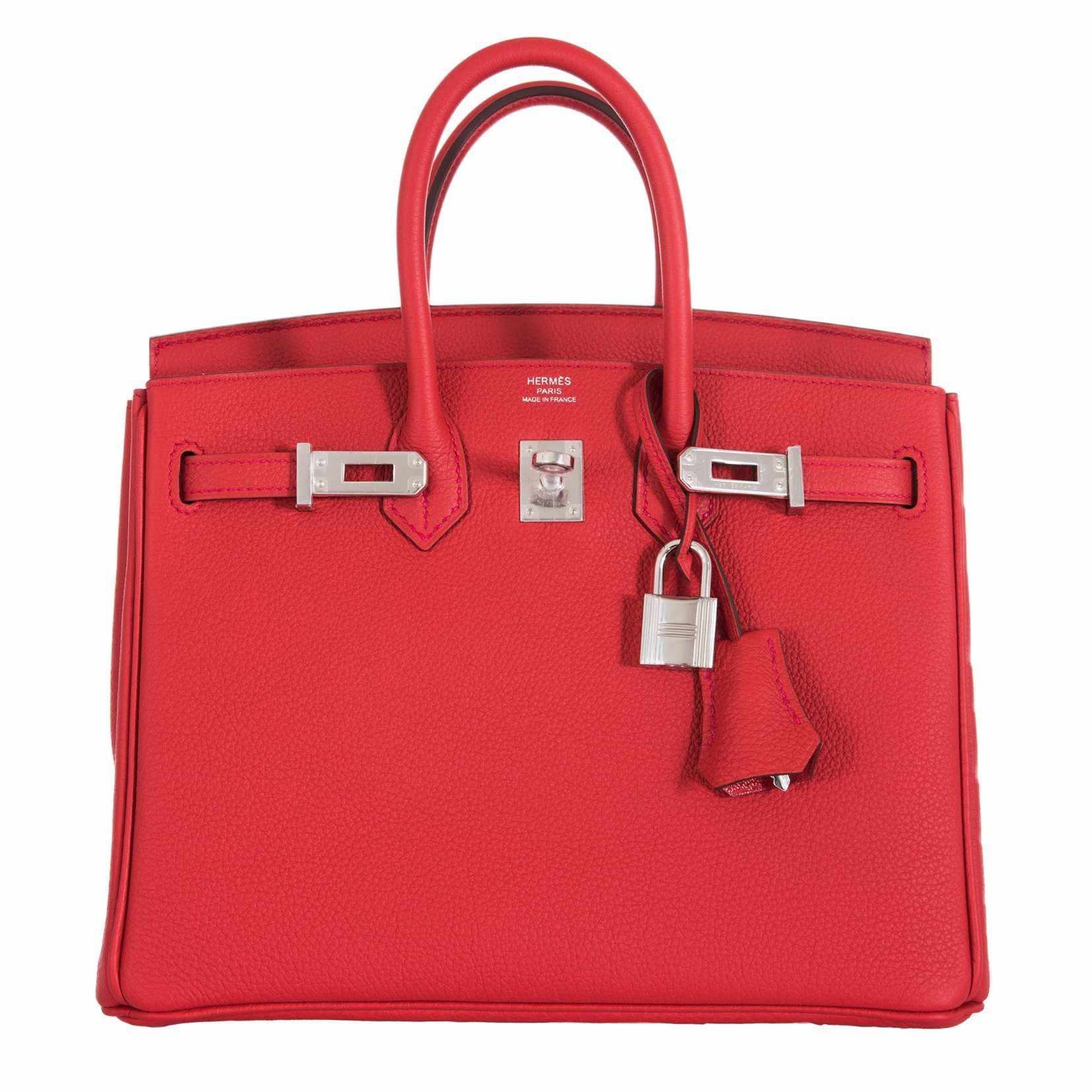 Hermès Birkin 25 Geranium Togo Palladium Hardware