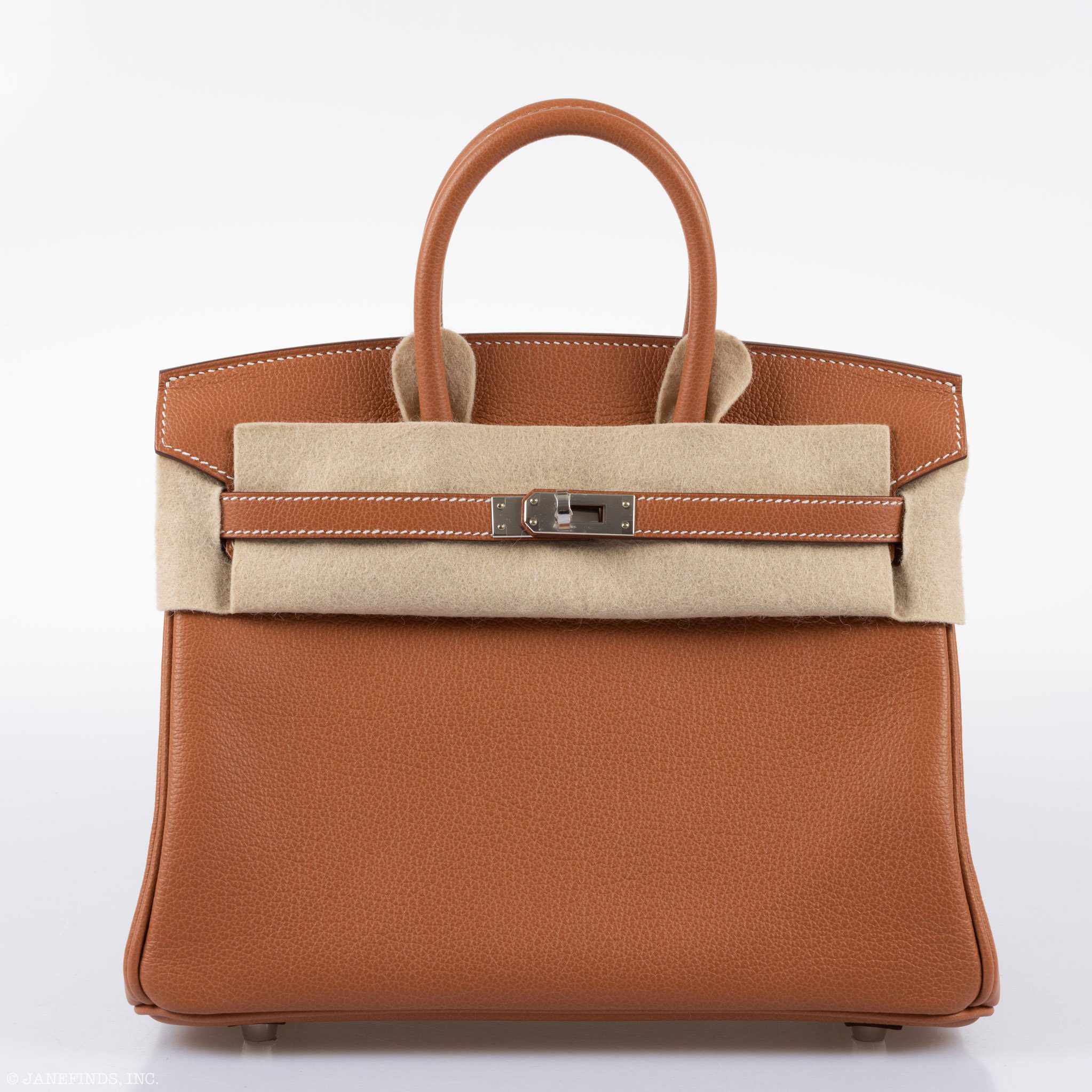 Hermès Birkin 25 Gold Taurillon Novillo Palladium Hardware