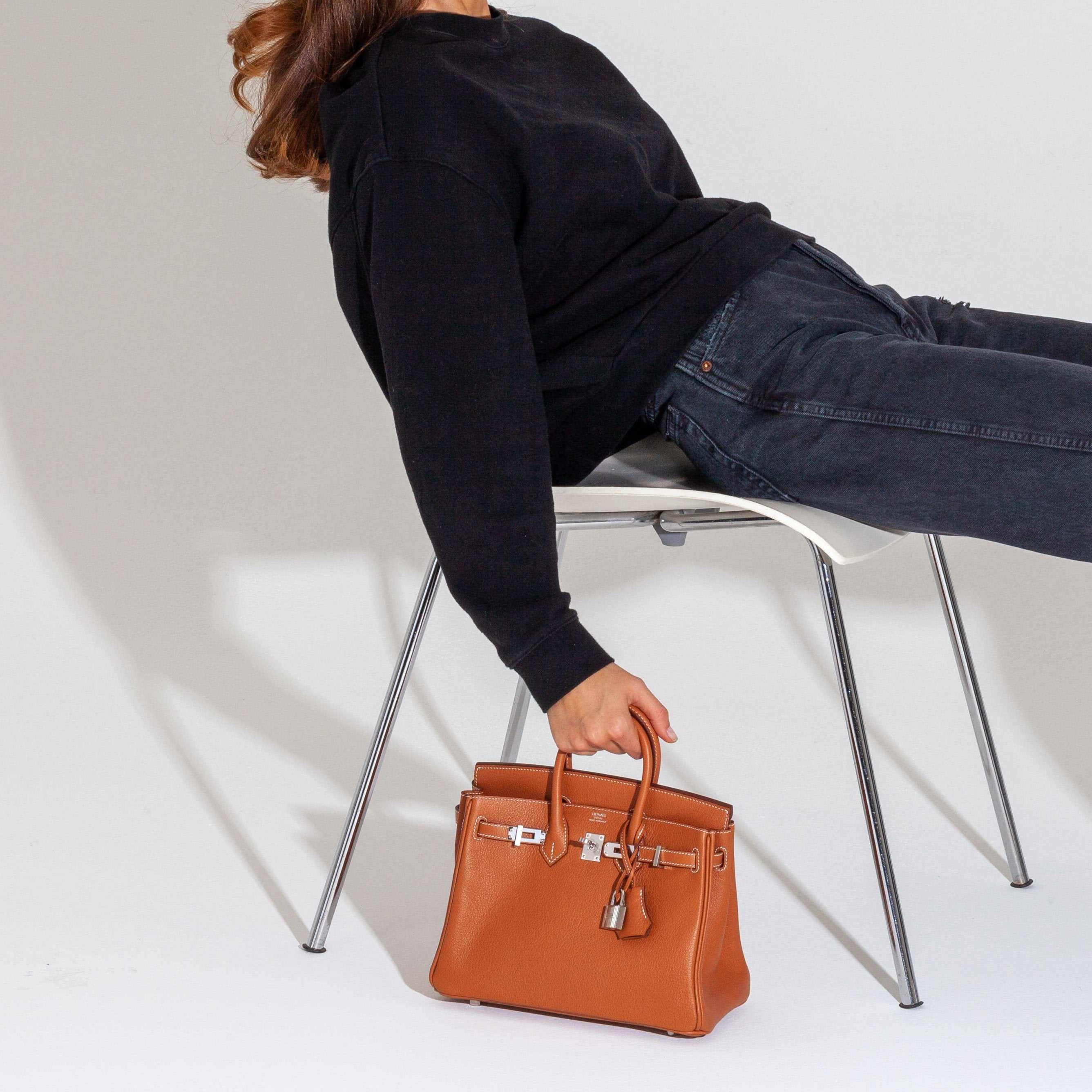 Hermès Birkin 25 Gold Taurillon Novillo Palladium Hardware