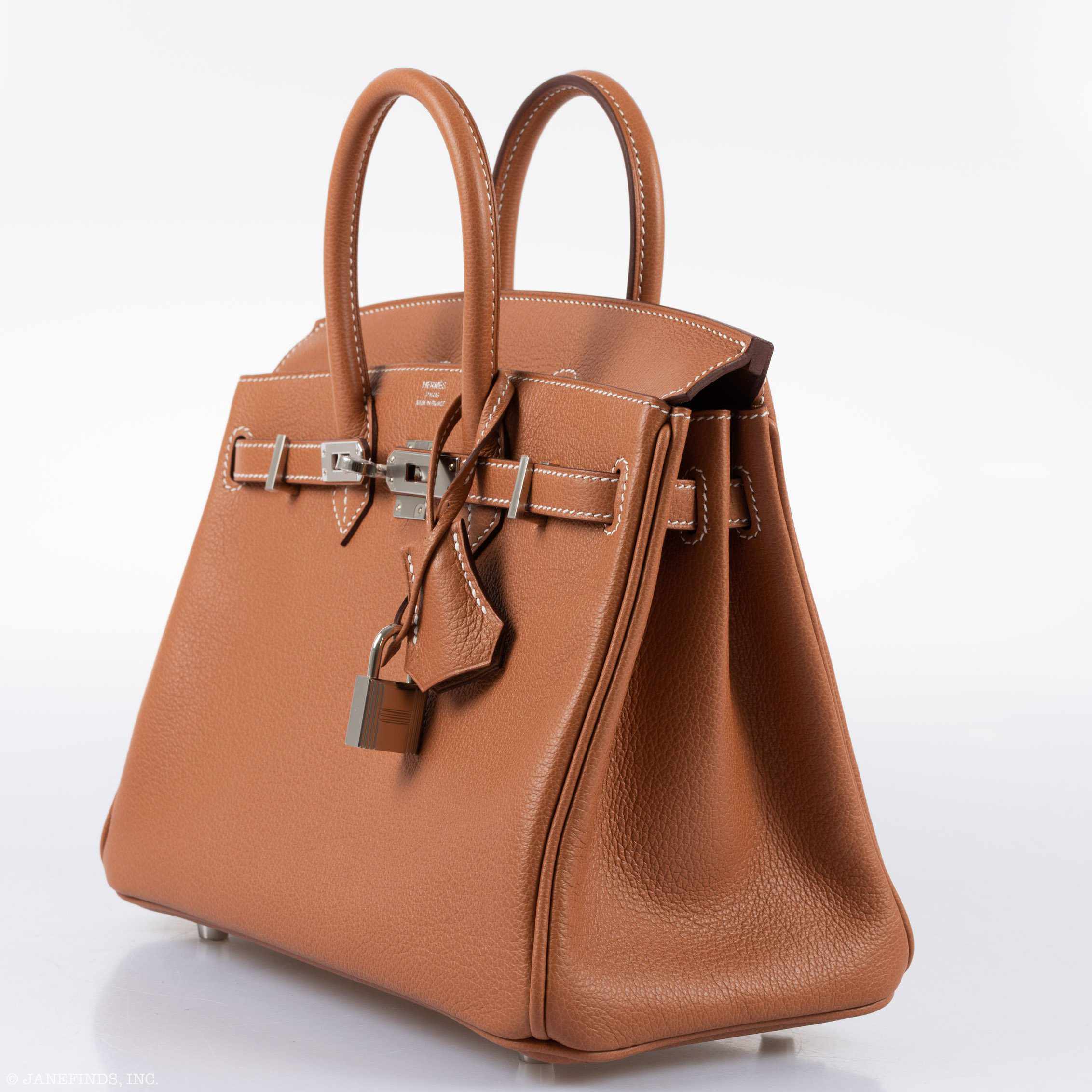 Hermès Birkin 25 Gold Taurillon Novillo Palladium Hardware