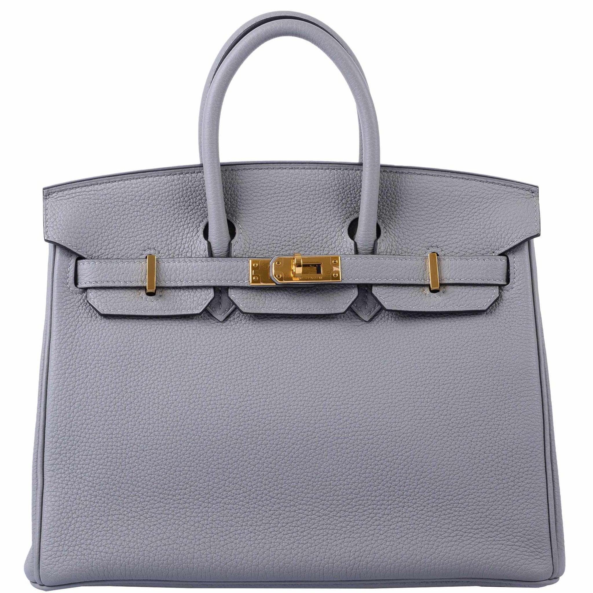 Hermes Gris Mouette New Grey 28cm Togo Kelly Bag Gold Hardware