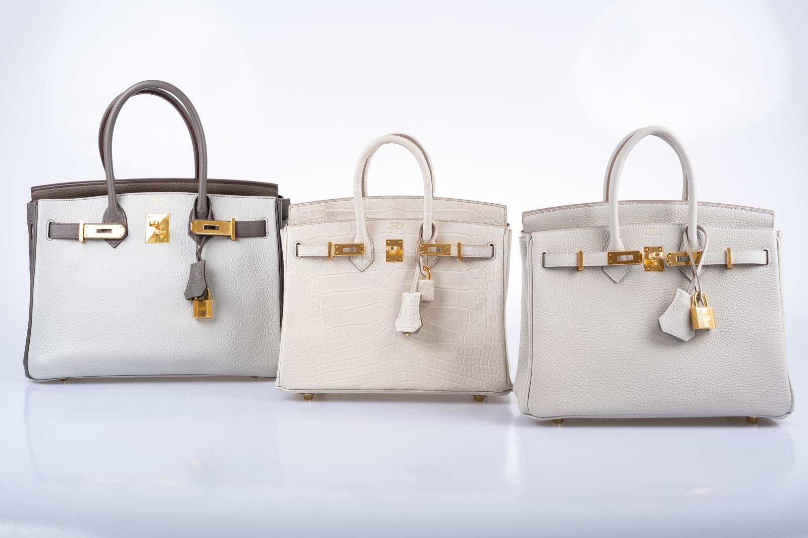 Hermès Birkin 25 Gris Perle Togo Gold Hardware