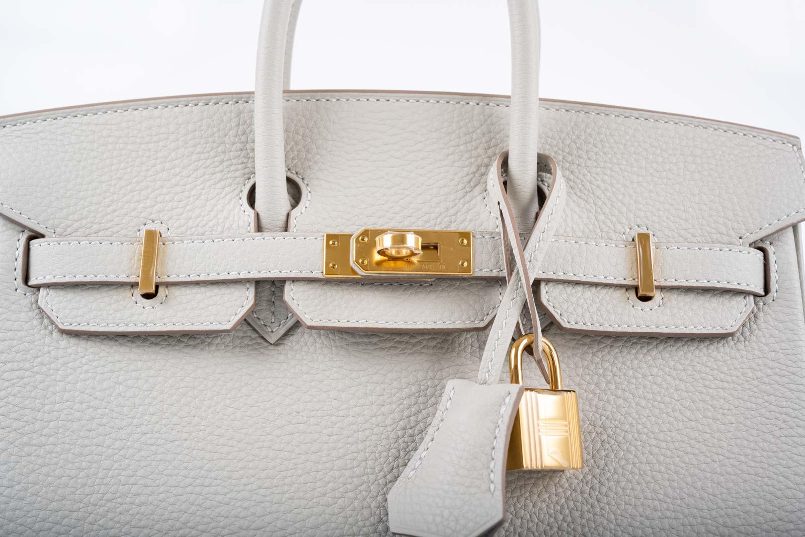 Hermès Birkin 25 Gris Perle Togo Gold Hardware