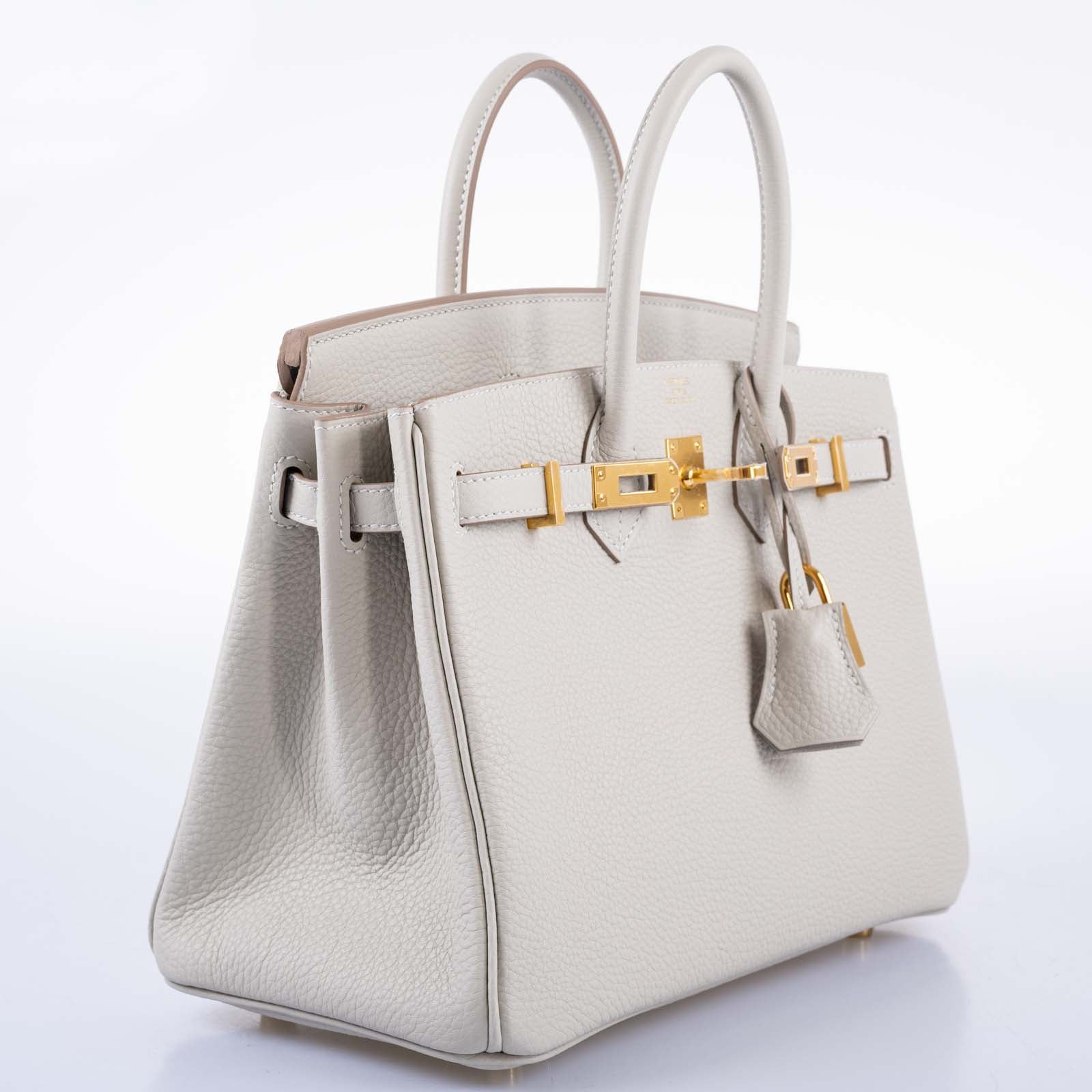 Hermès Birkin 25 Gris Perle Togo Gold Hardware