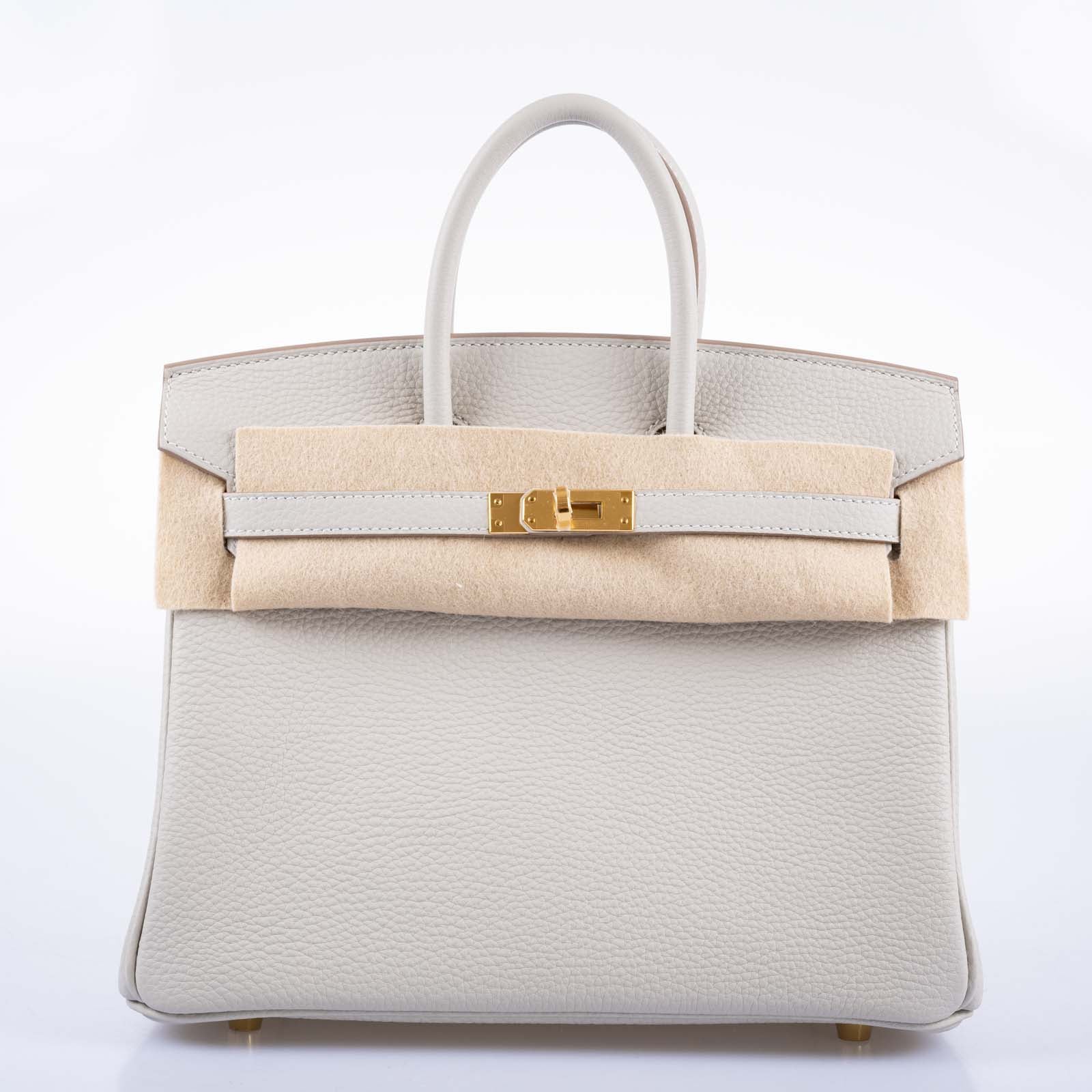Hermès Birkin 25 Gris Perle Togo Gold Hardware