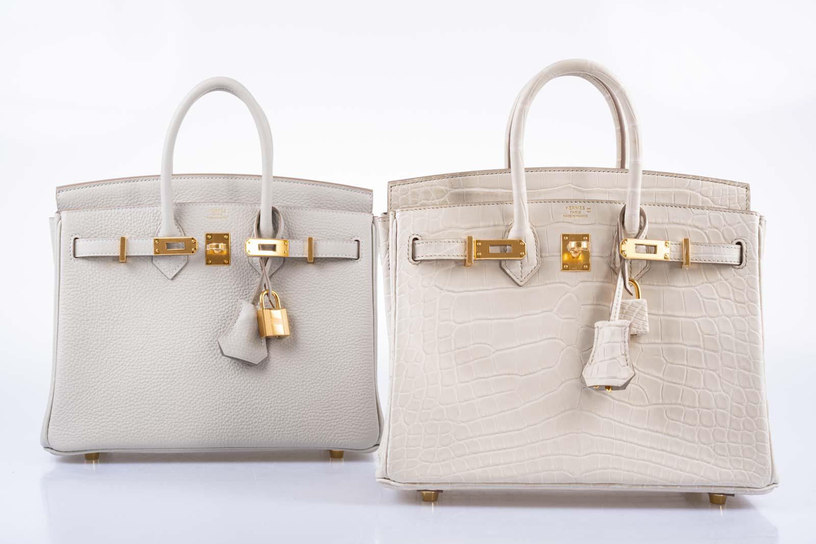 Hermès Birkin 25 Gris Perle Togo Gold Hardware