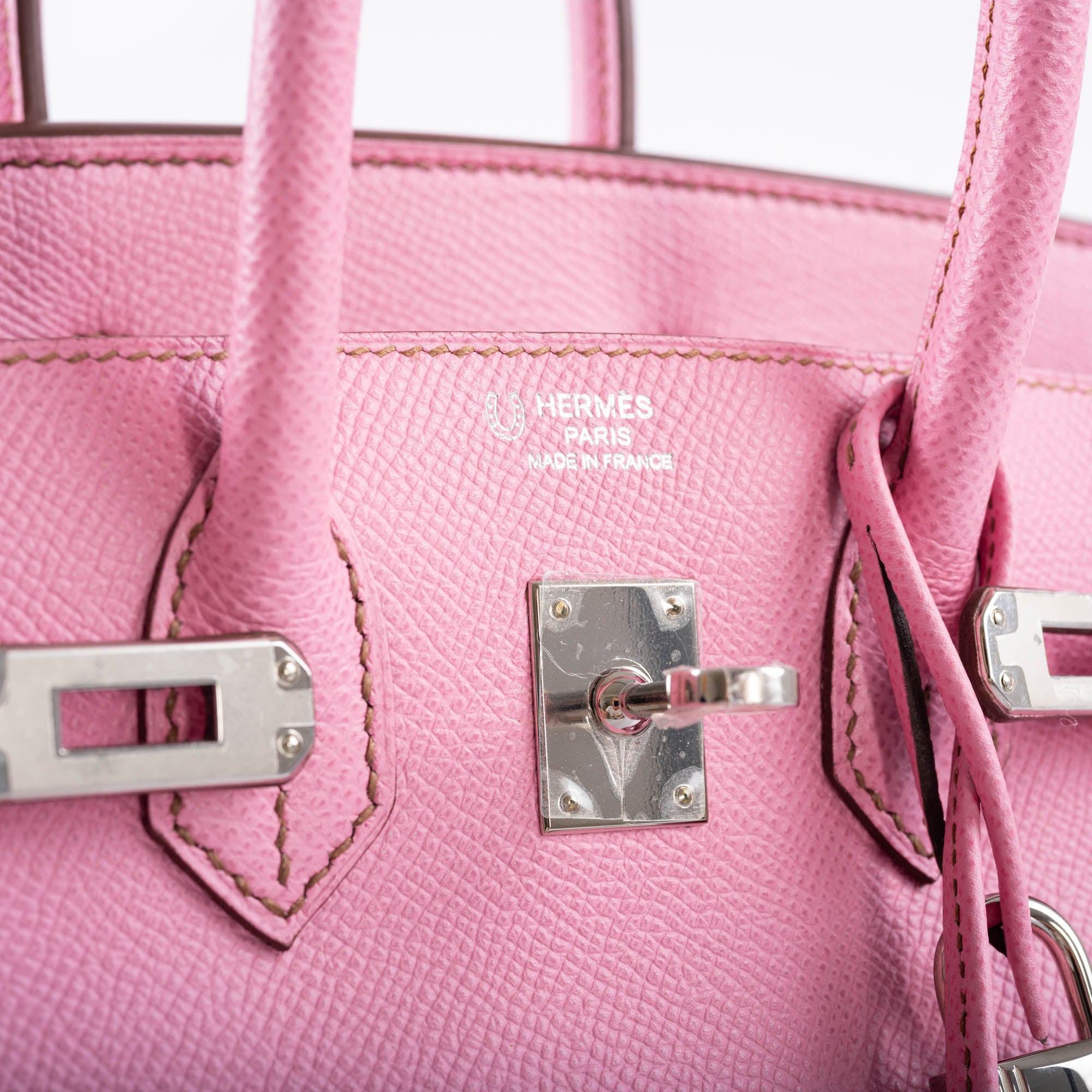 Hermès Birkin 25 HSS Bubblegum Pink 5P Epsom with Palladium Hardware