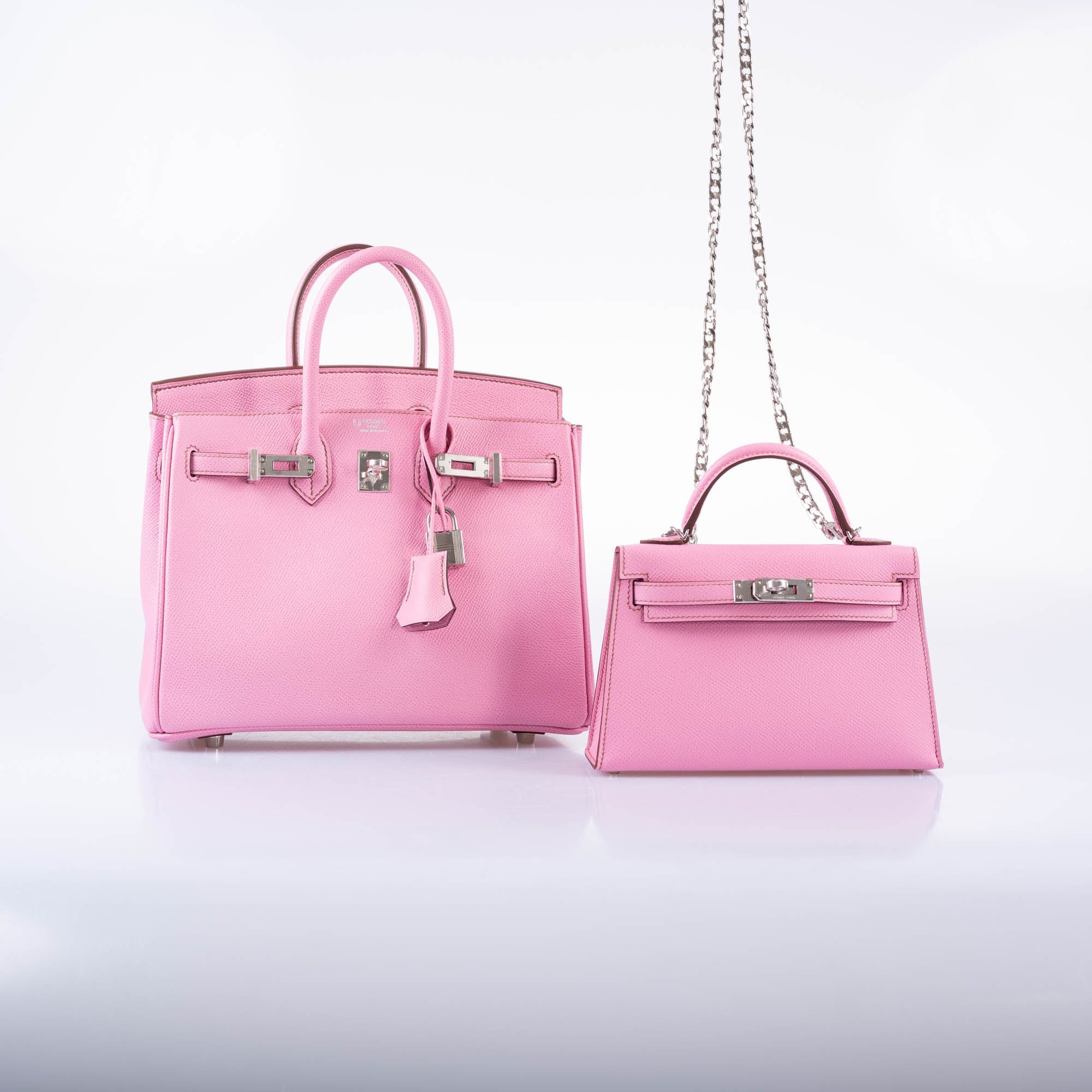 Hermès Birkin 25 HSS Bubblegum Pink 5P Epsom with Palladium Hardware