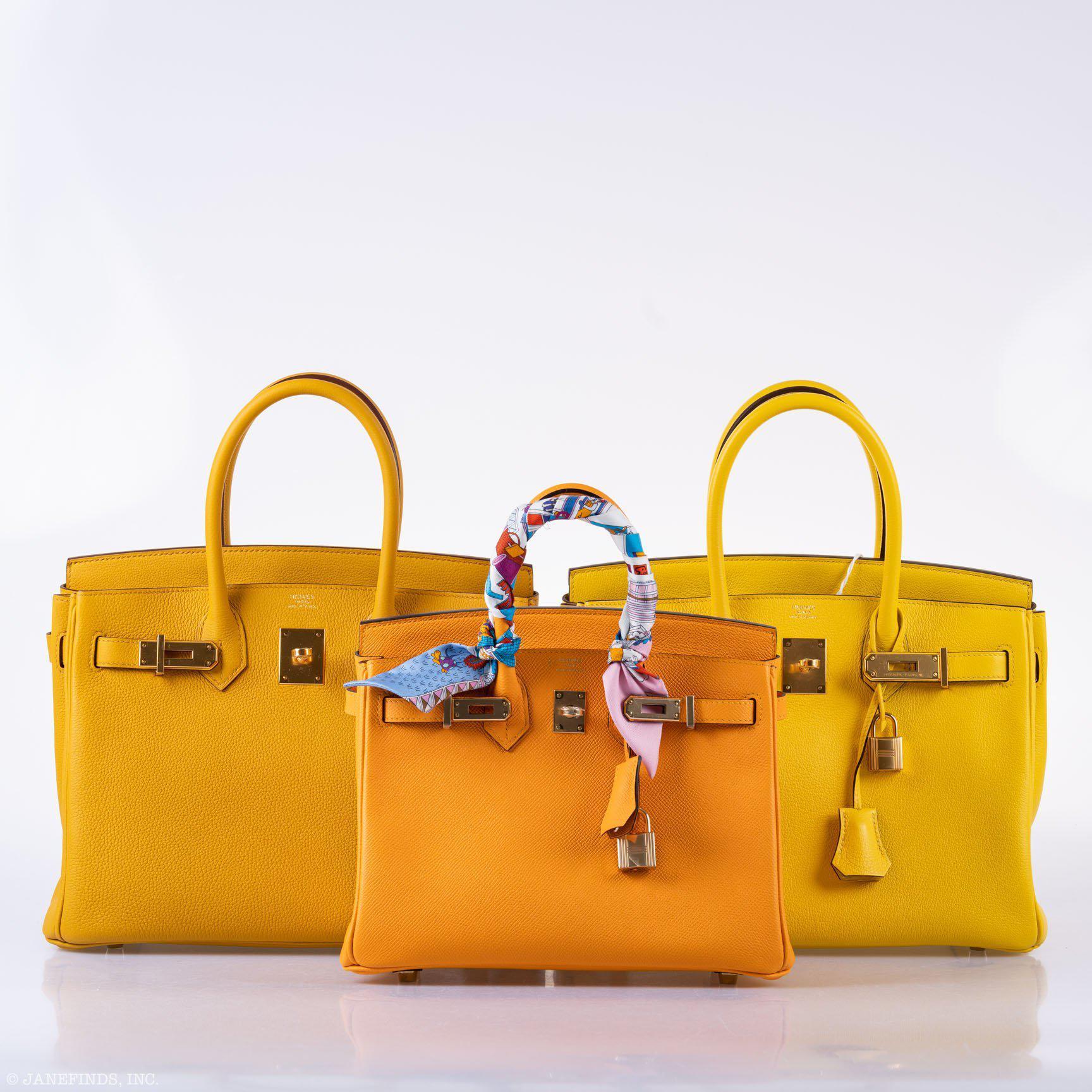 Hermès Birkin 25 HSS Jaune d'Or Epsom Gold Hardware