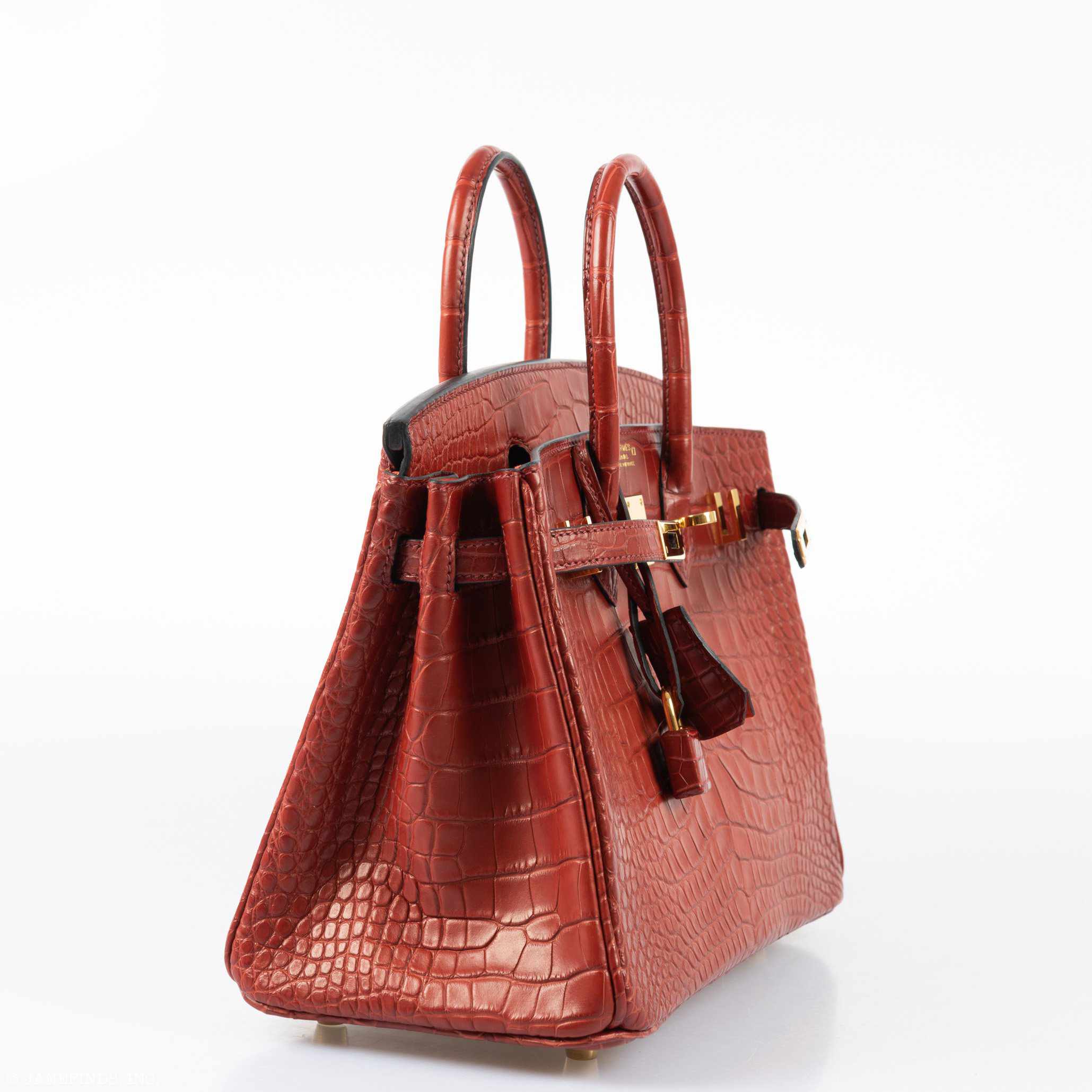 Hermès Birkin 25 HSS Rouge H Alligator & Orange Interior Gold Hardware