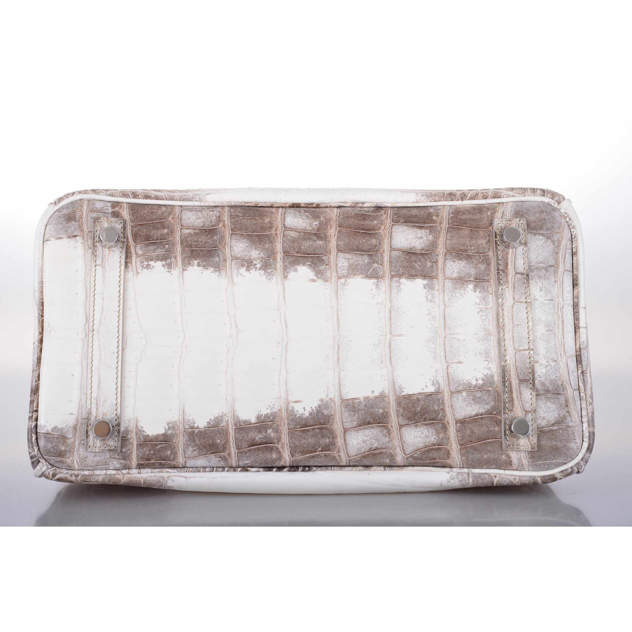 Hermès Birkin 25 Himalayan White Niloticus Crocodile Palladium Hardware