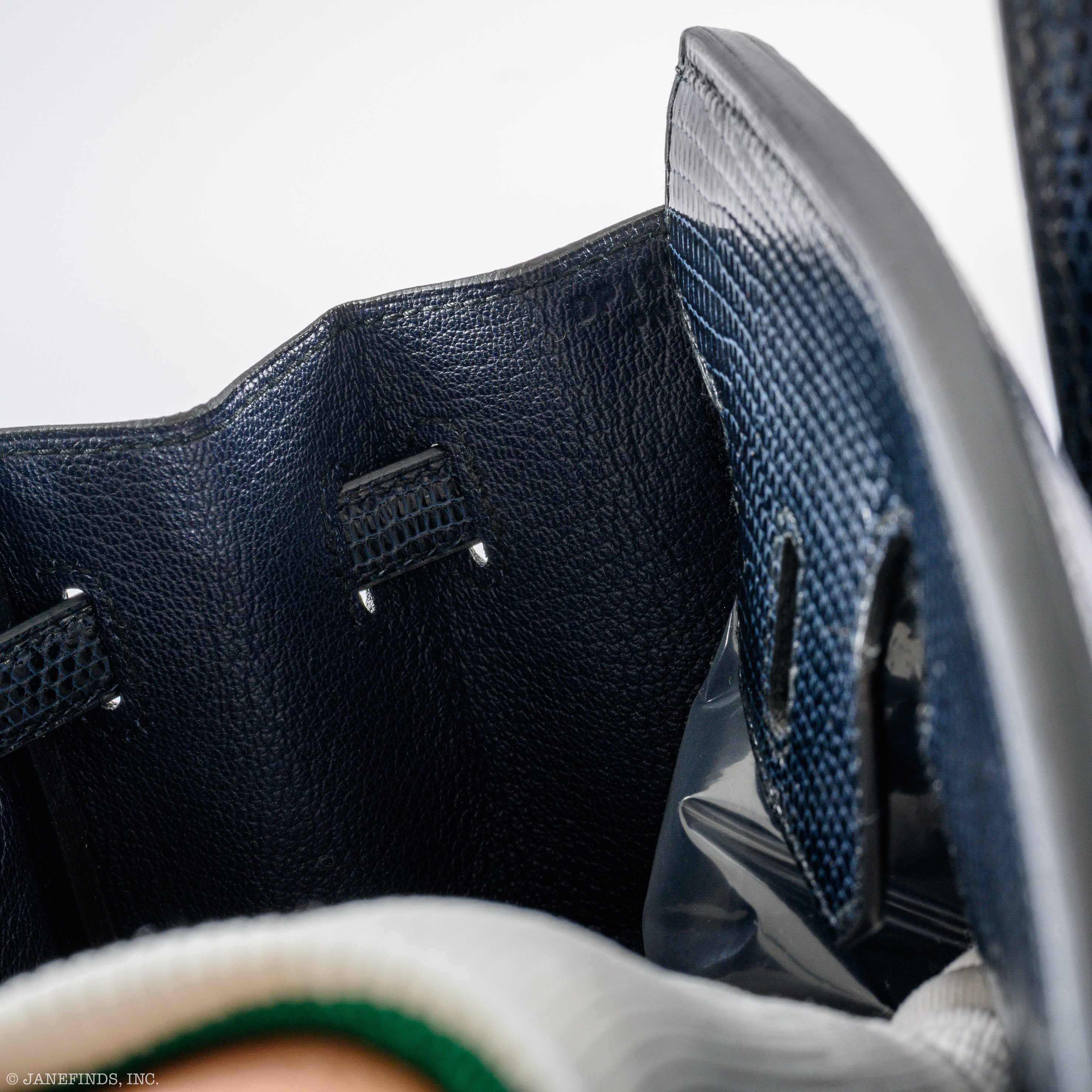 Hermès Birkin 25 Indigo Lizard Palladium Hardware - 2019