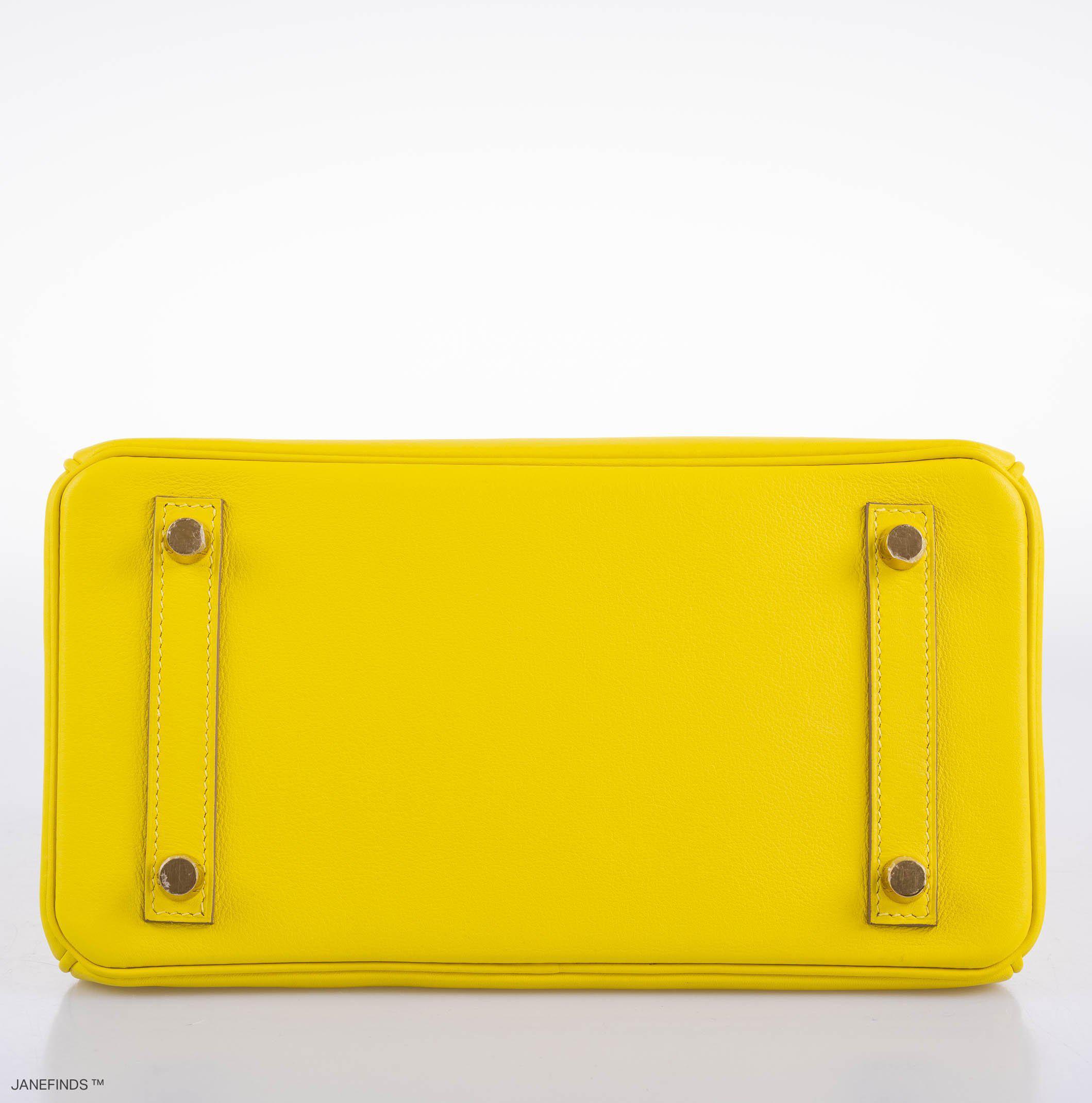 Hermès Birkin 25 Lime Swift Leather Gold Hardware - 2019, D