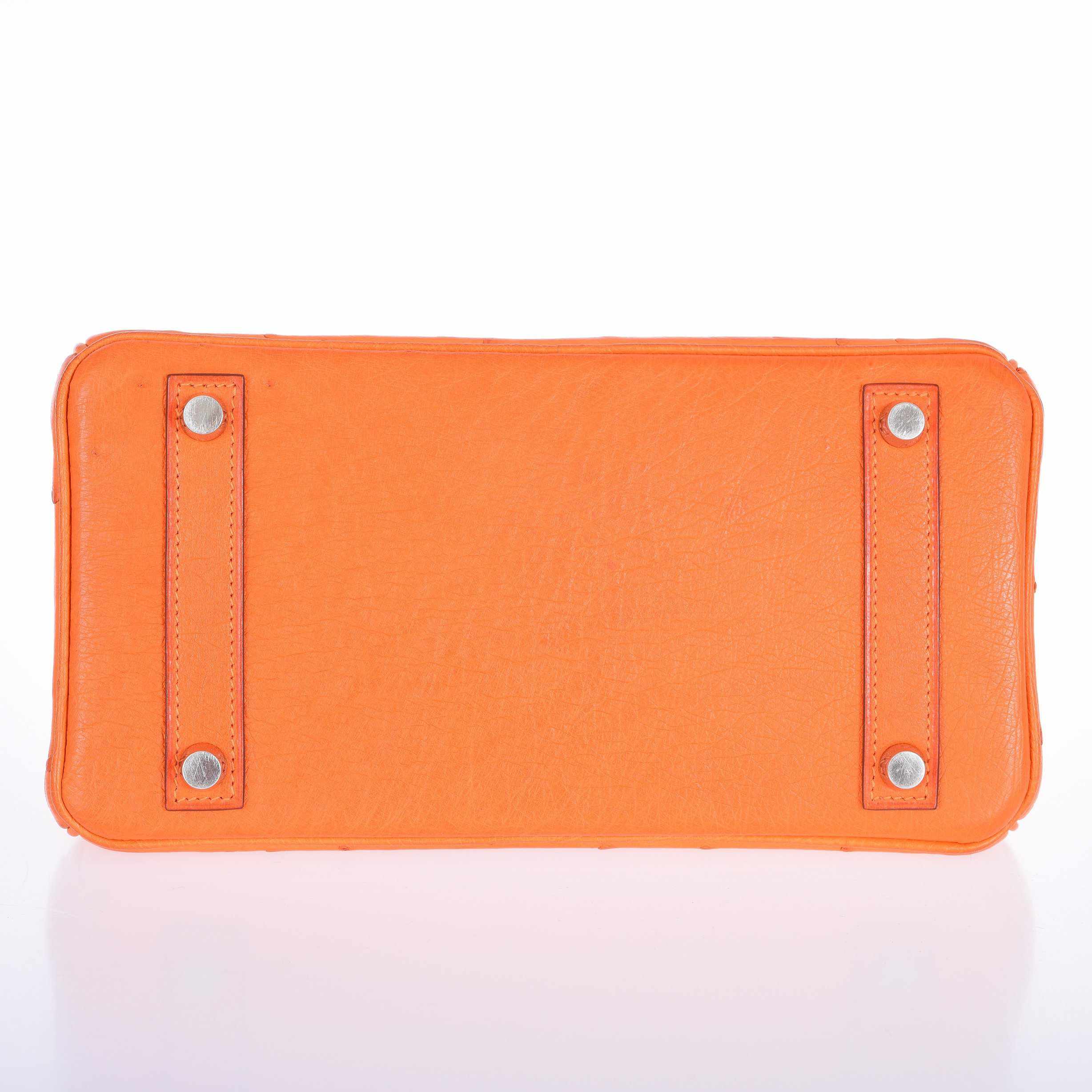 Hermès Birkin 25 Ostrich Tangerine Orange Palladium