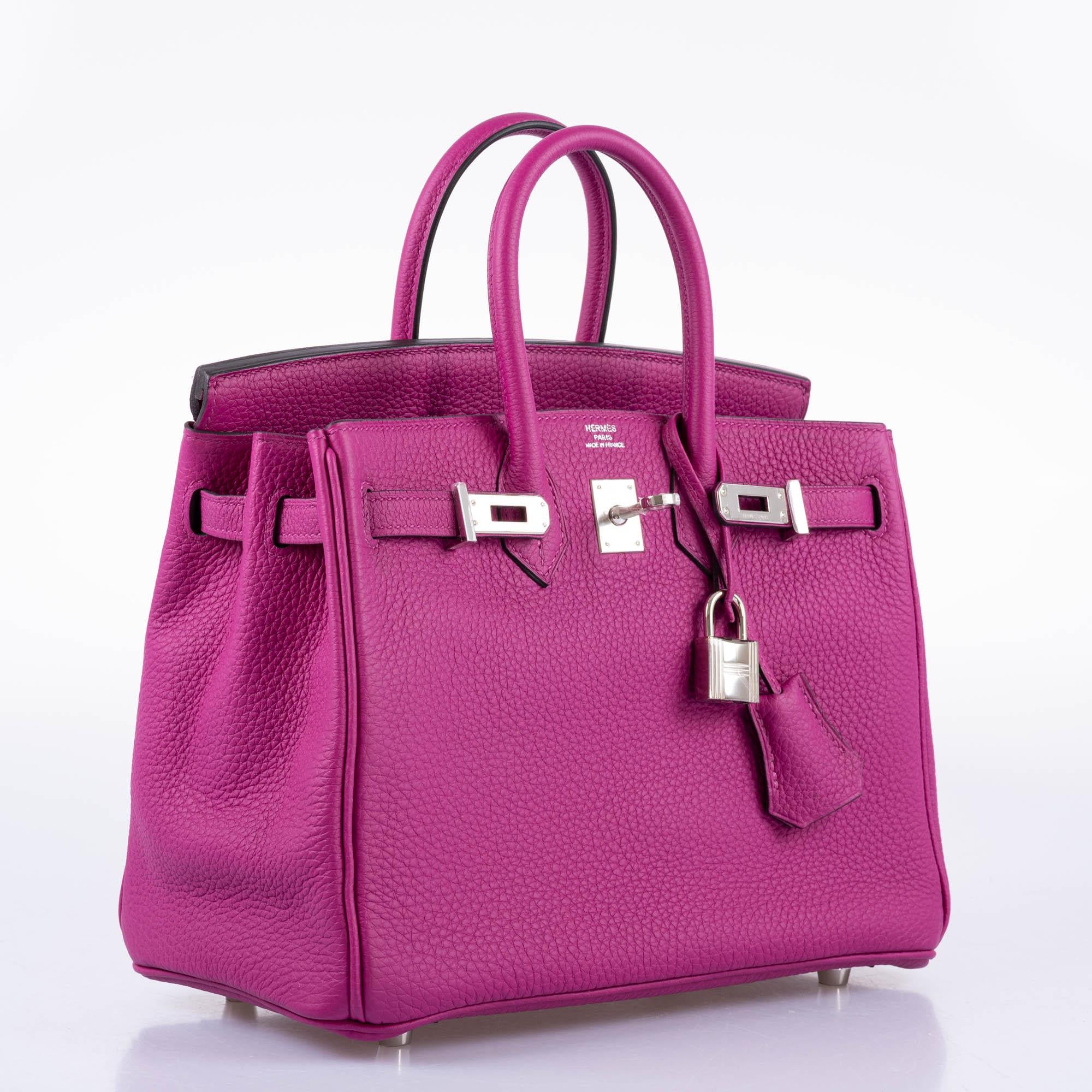 Hermès Birkin 25 Rose Pourpre Togo Palladium Hardware