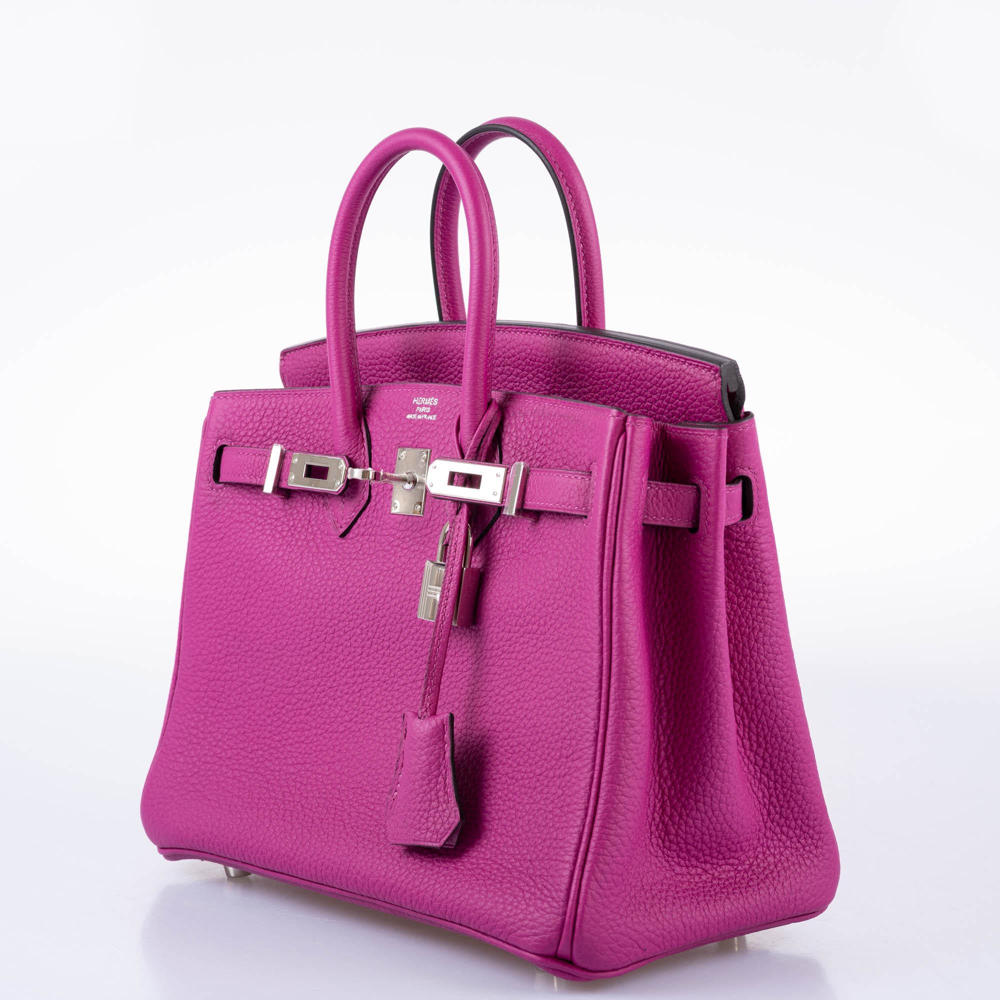 Hermès Birkin 25 Rose Pourpre Togo Palladium Hardware
