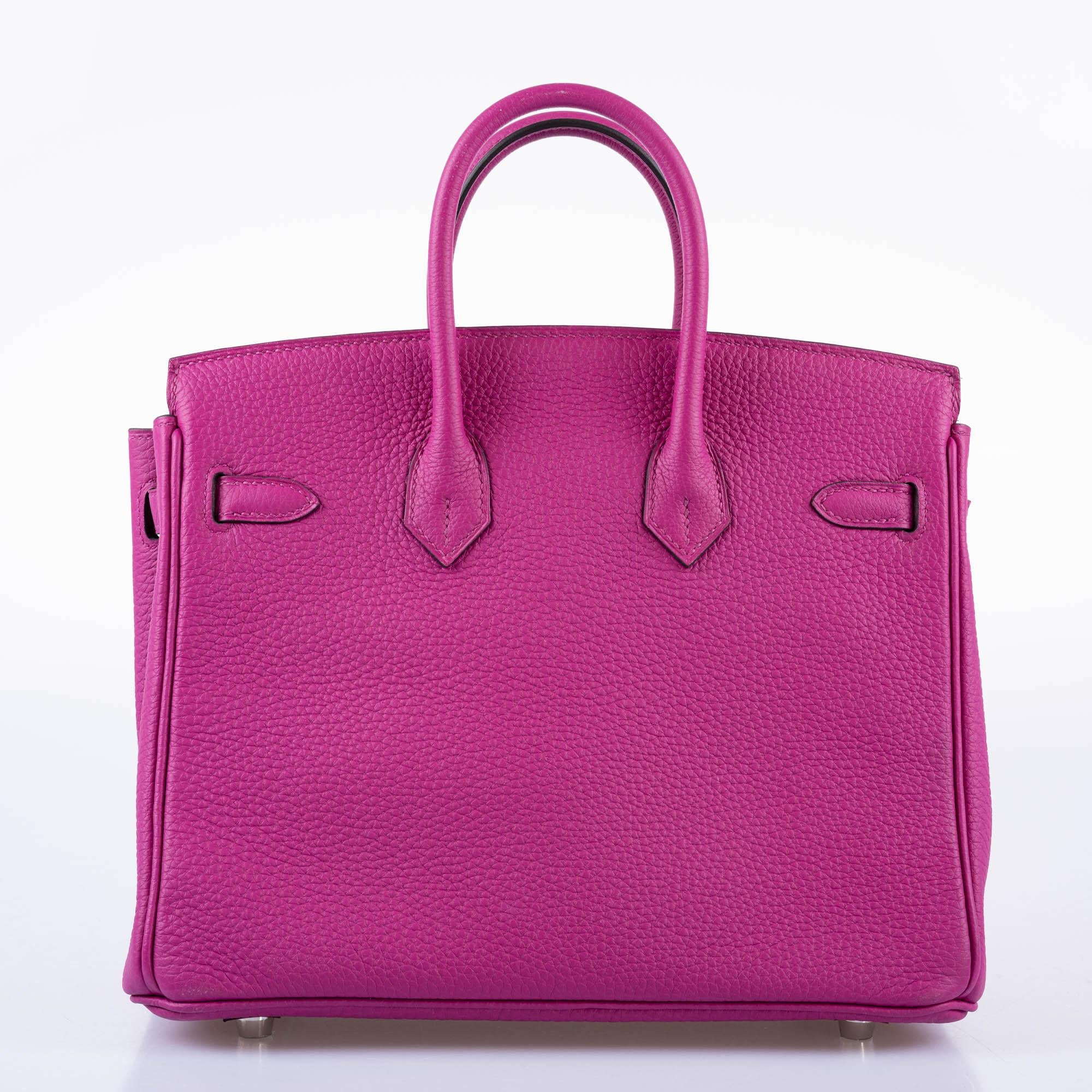 Hermès Birkin 25 Rose Pourpre Togo Palladium Hardware