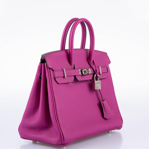 Hermès Birkin 25 Rose Pourpre Togo with Palladium Hardware - 2017, A