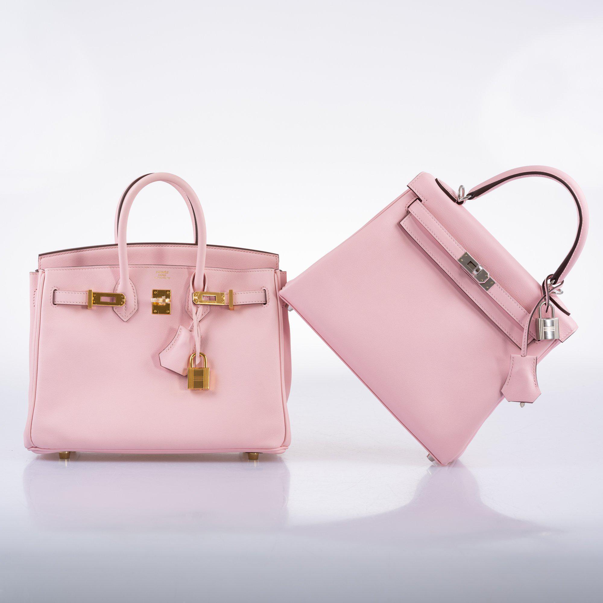Hermès Birkin 25 Rose Sakura Swift leather Gold Hardware